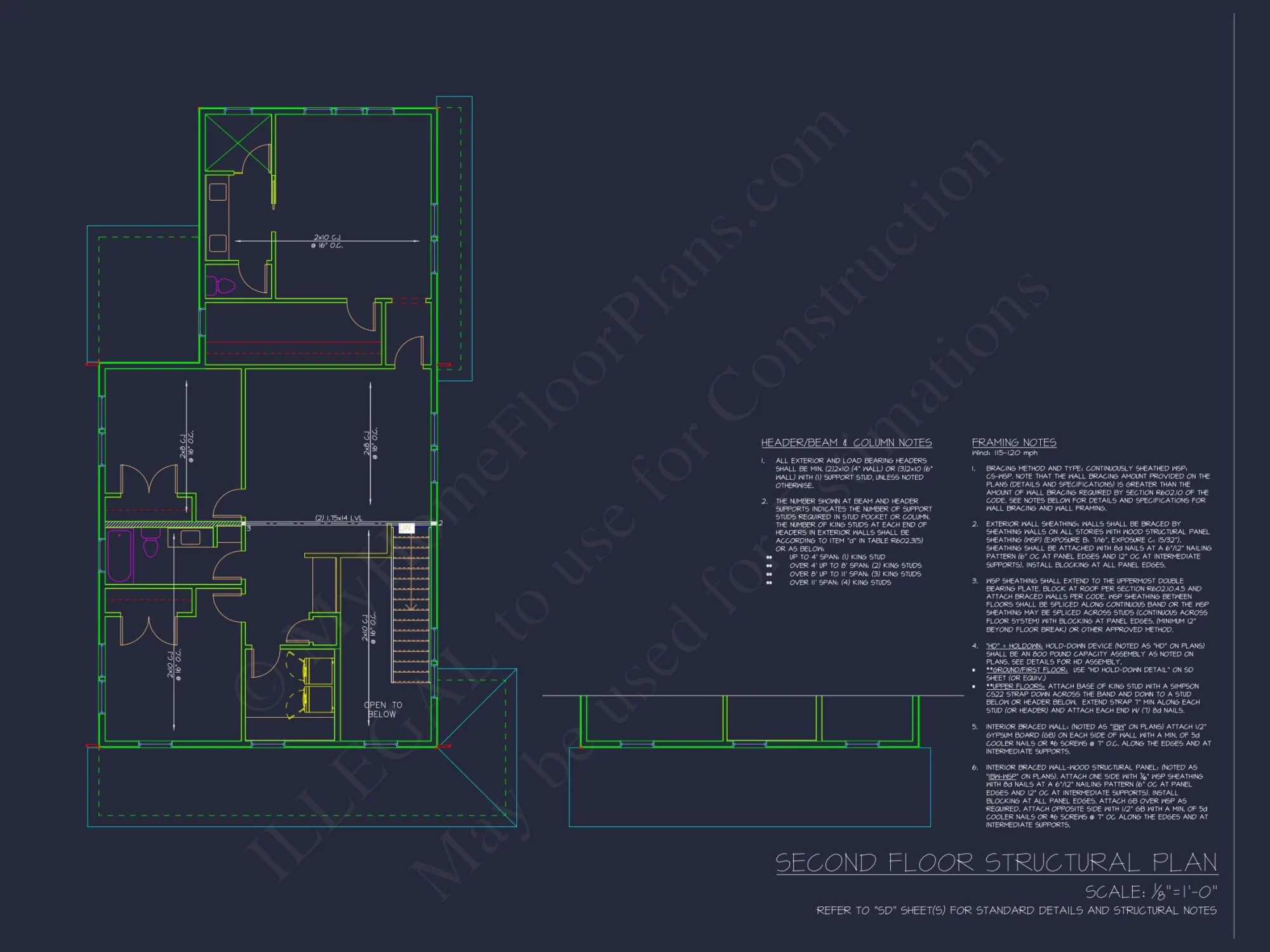 2-Story Craftsman Floor Plan