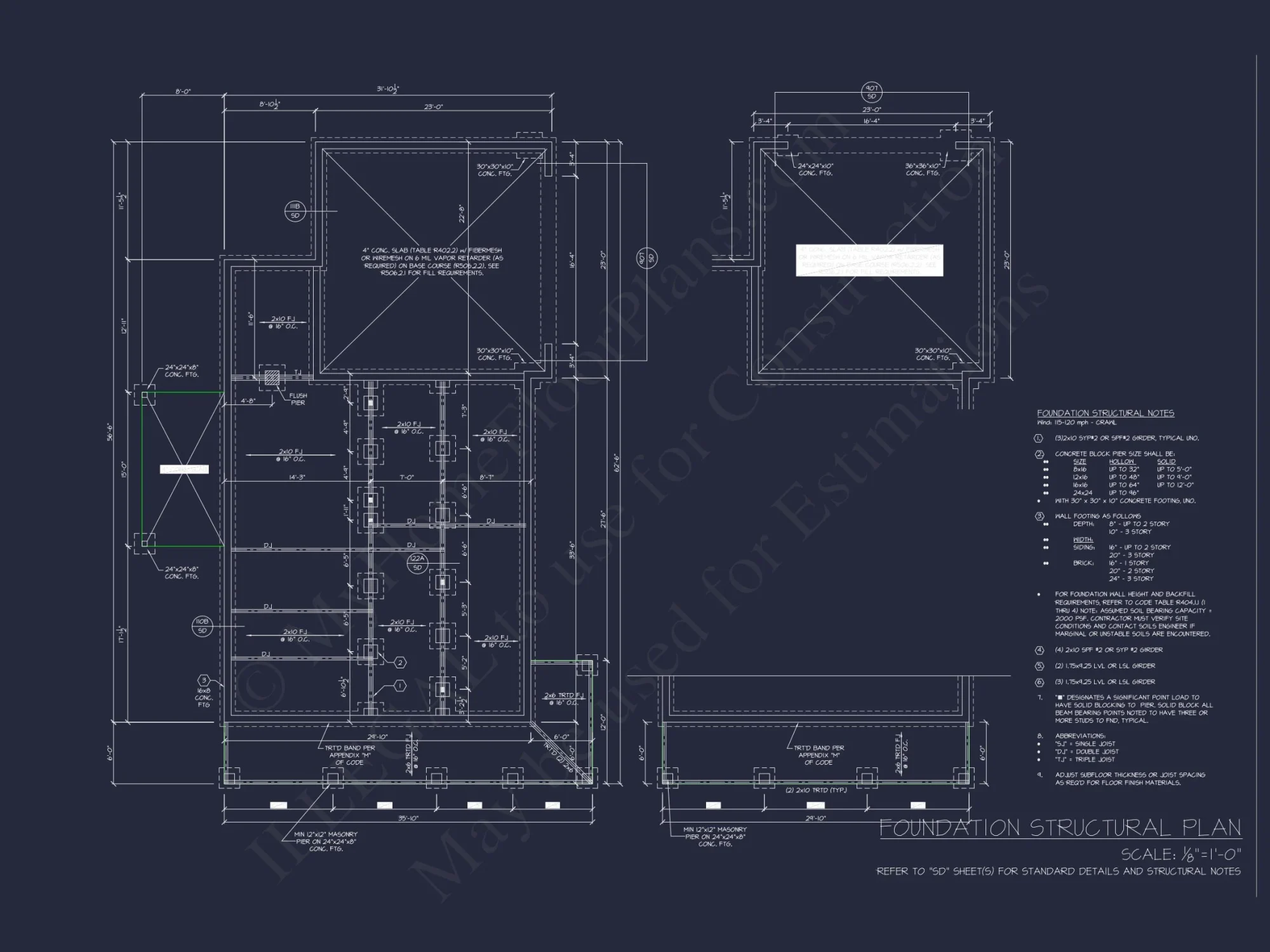 2-Story Craftsman Floor Plan