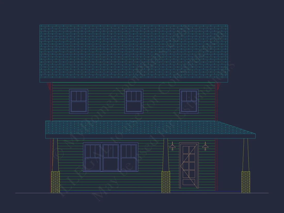 house Design Blueprint with CAD