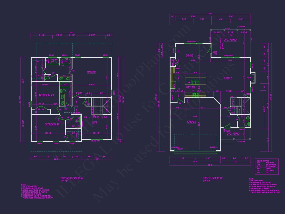Modern house Design with Spacious CAD Floor Plans: Blueprint Guide