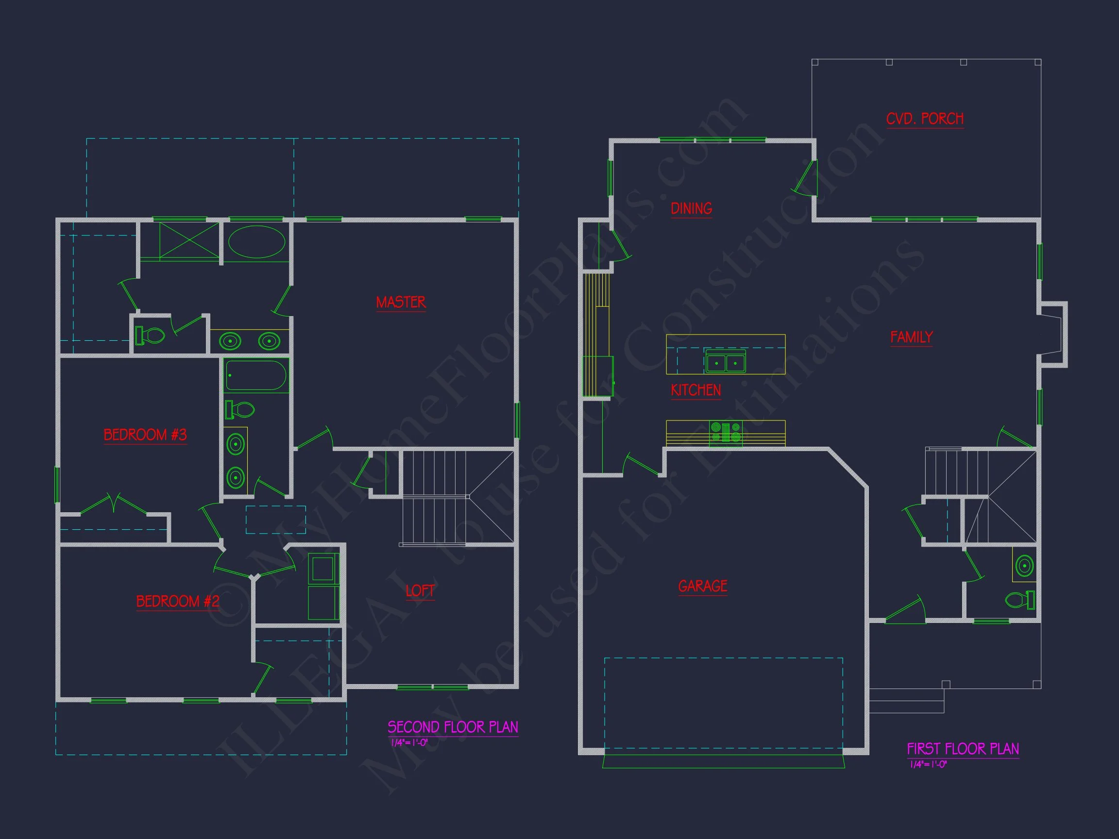 Modern house Design with Spacious CAD Floor Plans: Blueprint Guide