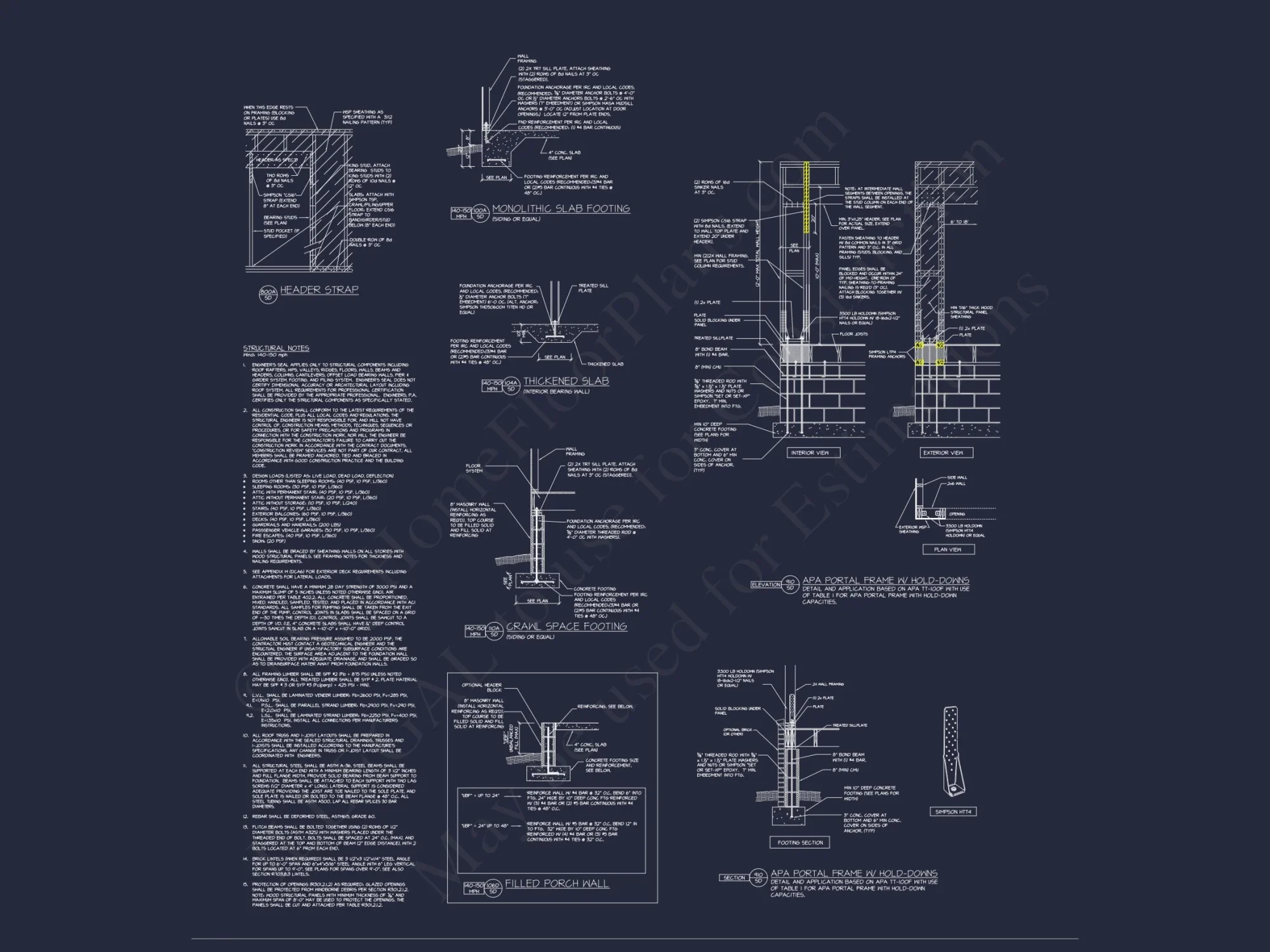 Elegant Southern house Plan with Detailed CAD Floor Designs