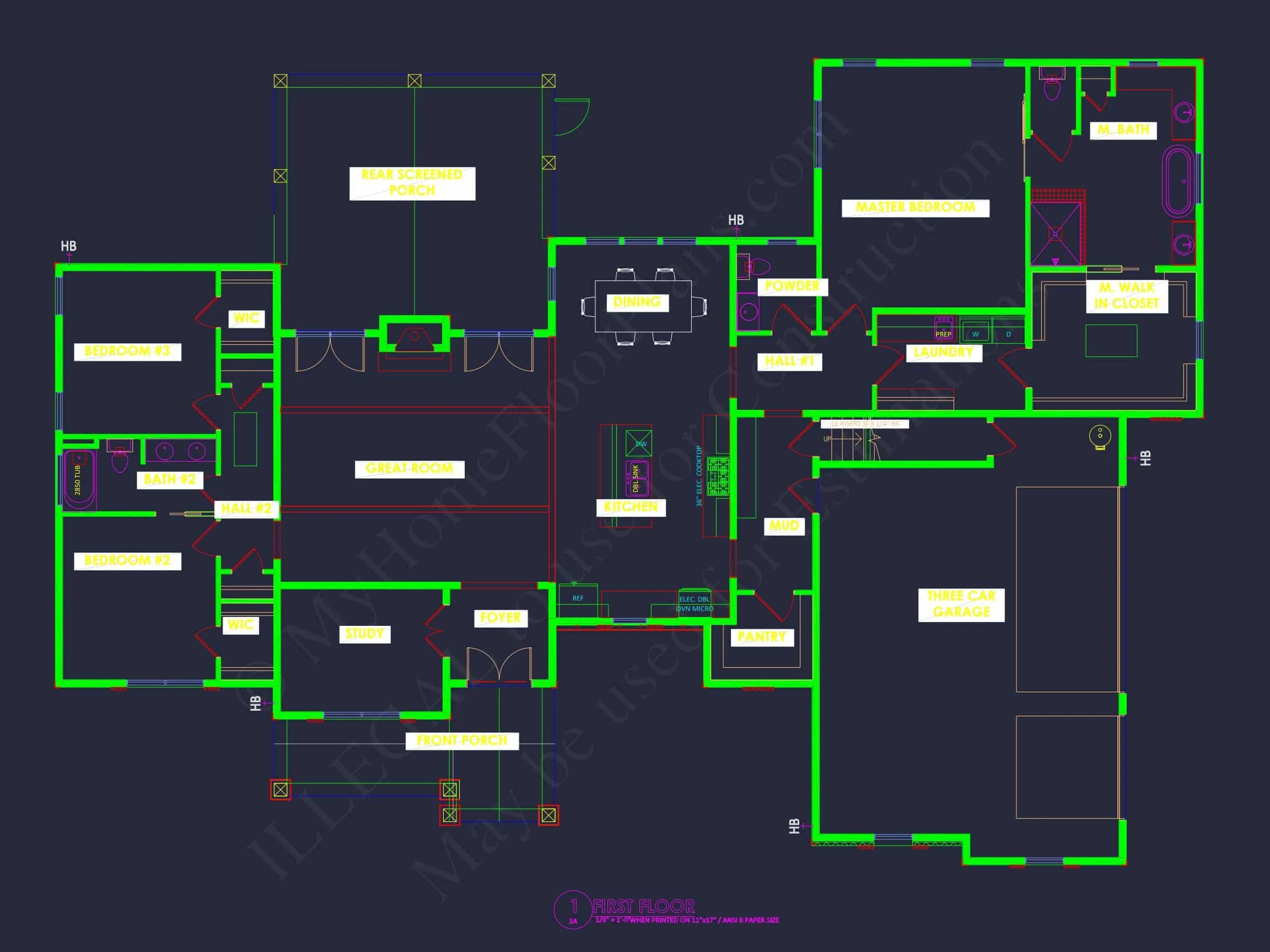 Traditional Ranch Home Plan - 3-Bed, 2-Bath, 1,600 SF 9 Expansive house Plan with Stunning CAD Blueprints and Features