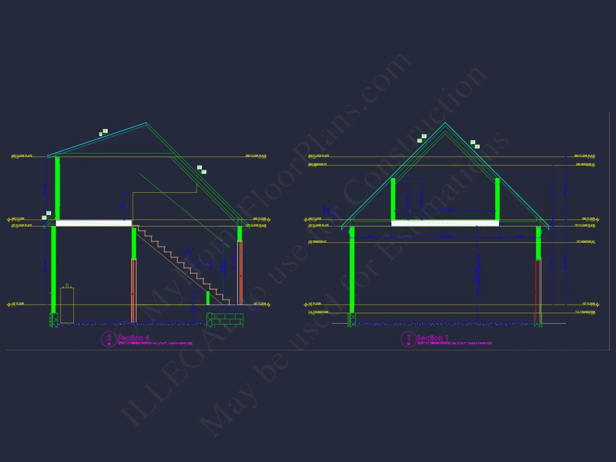 Expansive house Plan with Stunning CAD Blueprints and Features