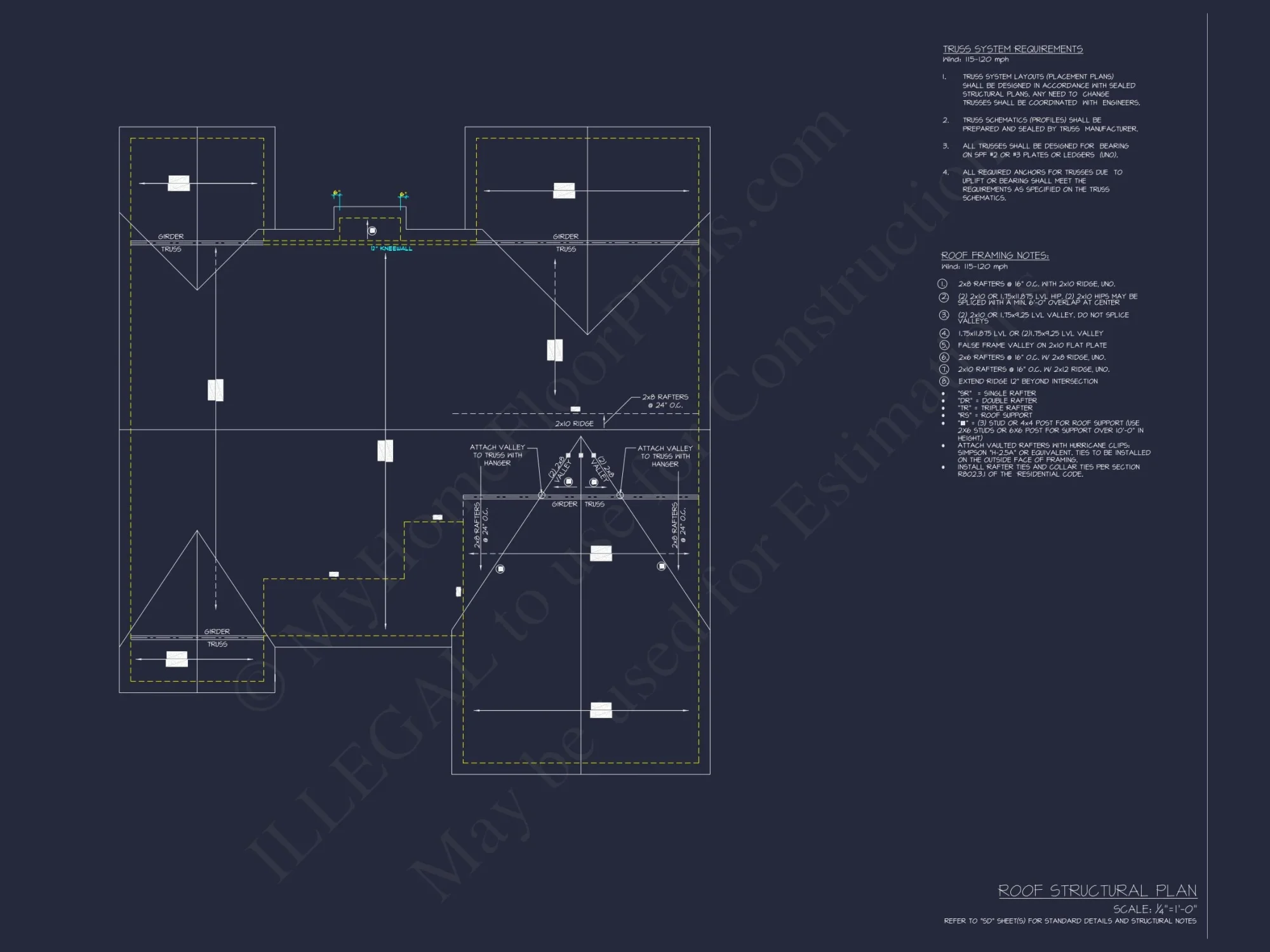 Elegant house Plan with Open Floor Blueprint & CAD Designs