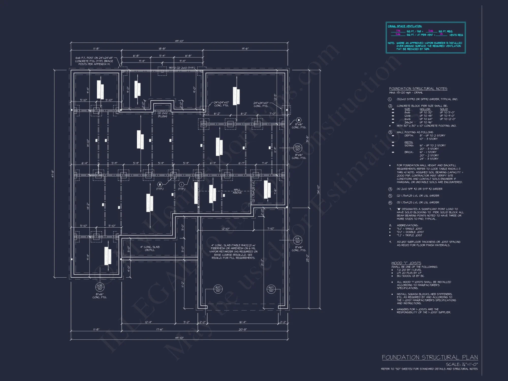 Elegant house Plan with Open Floor Blueprint & CAD Designs
