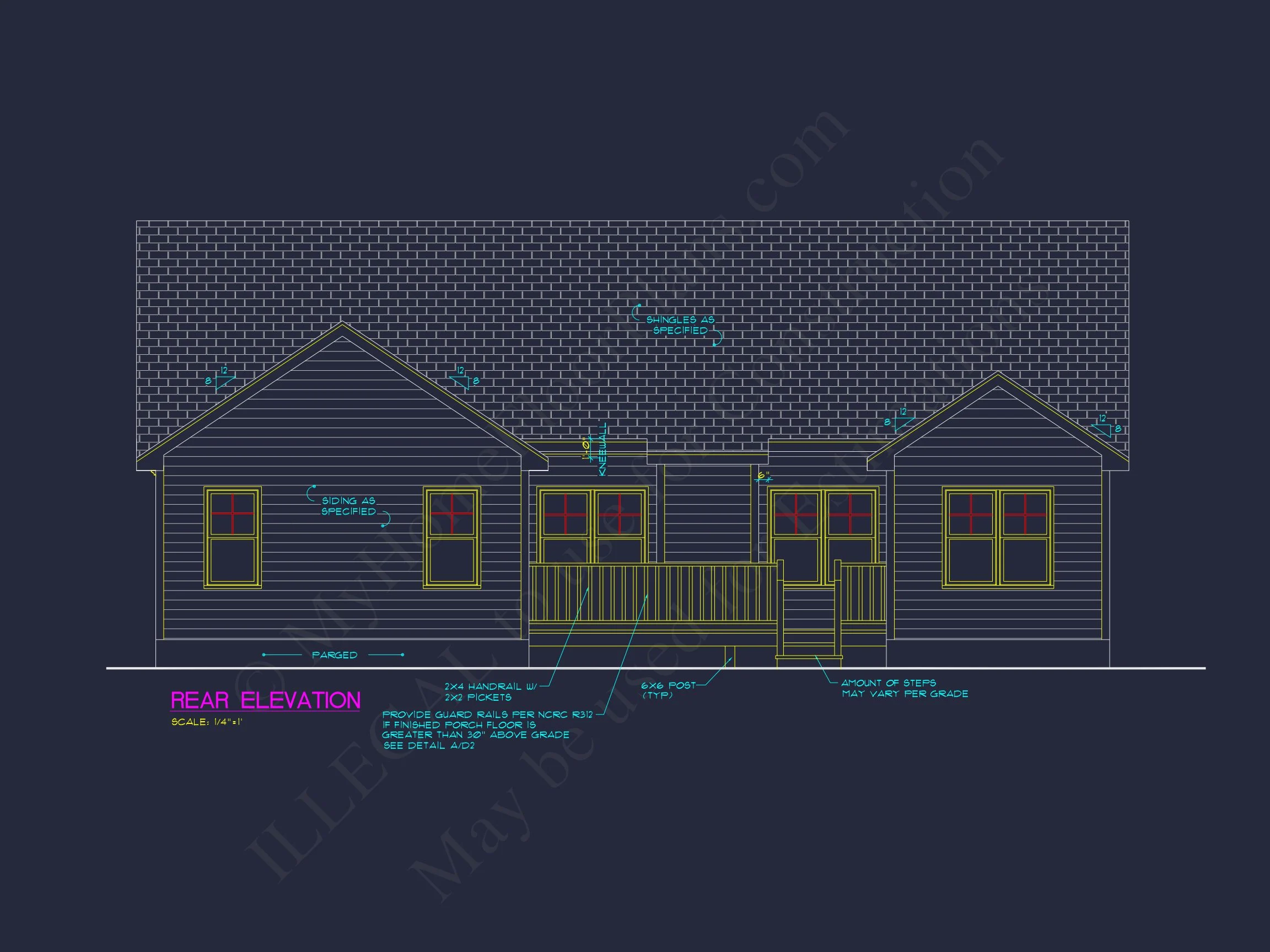 Elegant house Plan with Open Floor Blueprint & CAD Designs