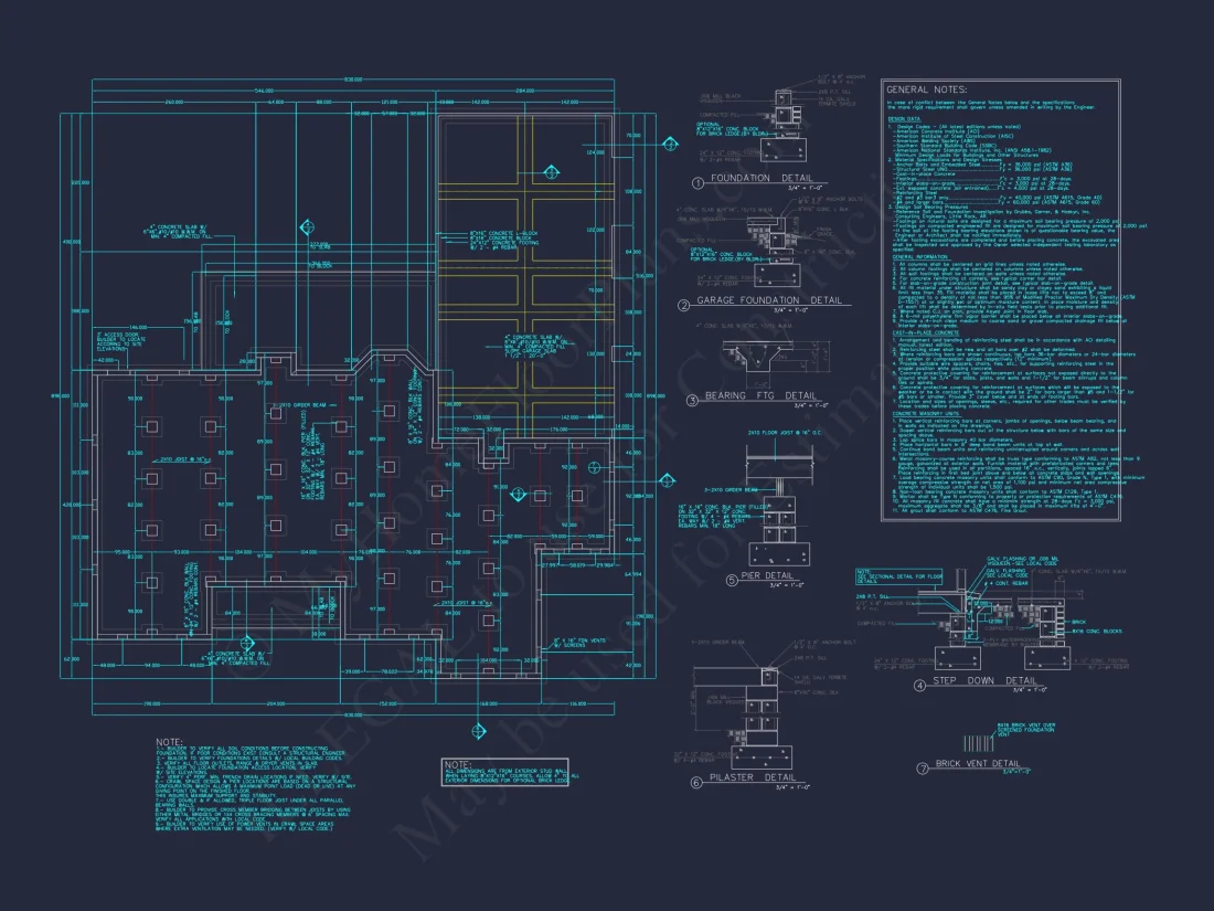 Modern house Floor Plan with 3 Beds, CAD Designs, and Workshop