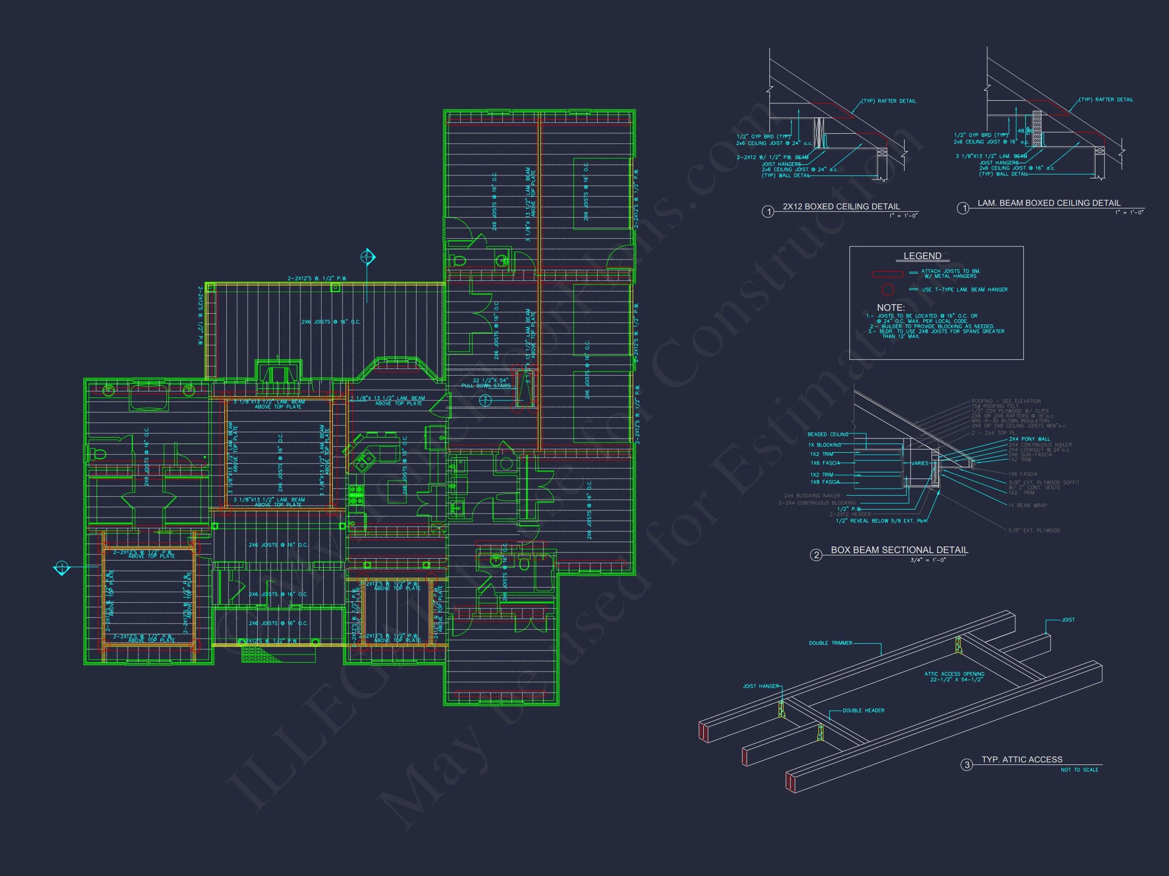 Modern house Floor Plan with 3 Beds, CAD Designs, and Workshop