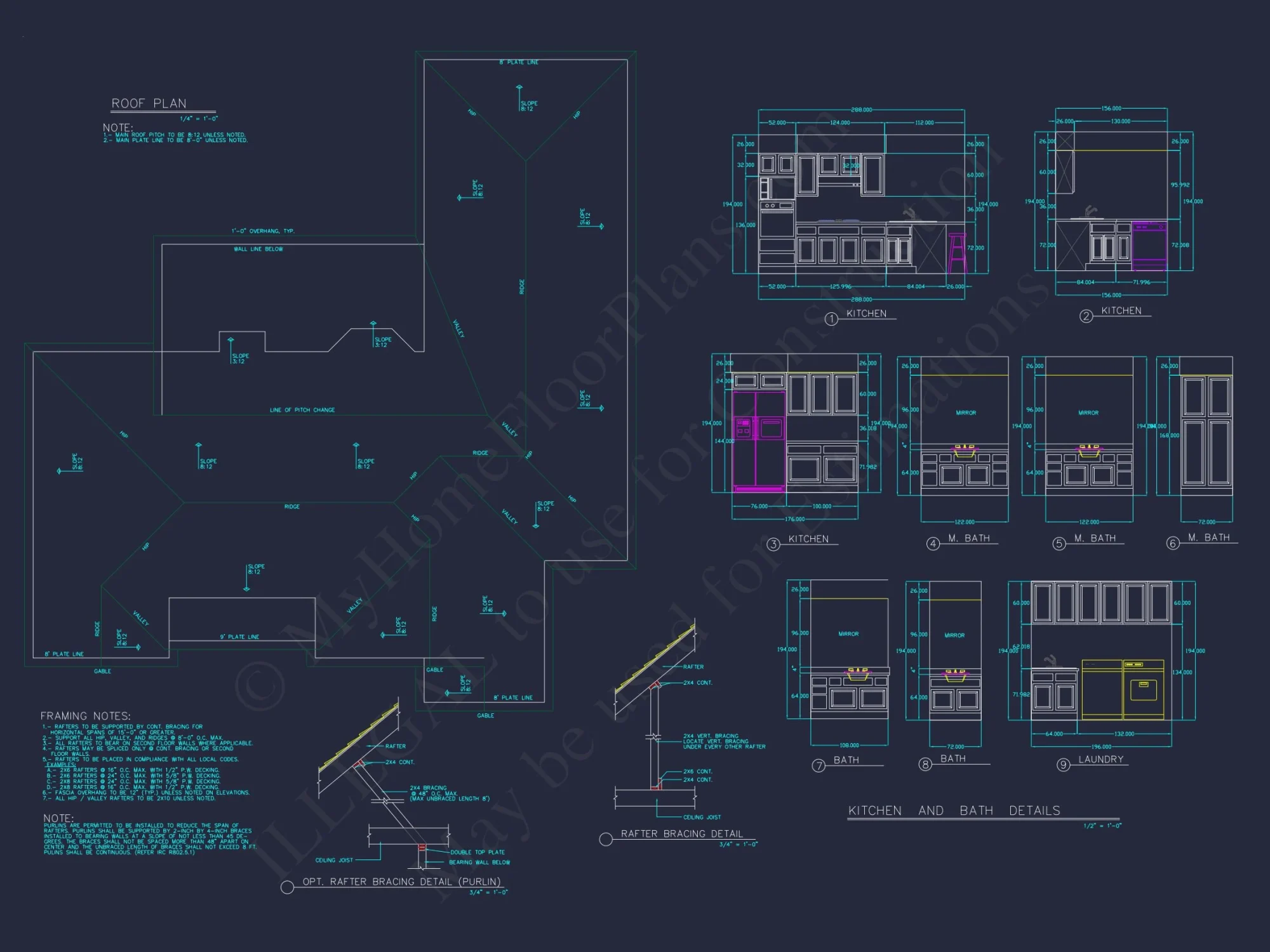 Modern house Floor Plan with 3 Beds, CAD Designs, and Workshop