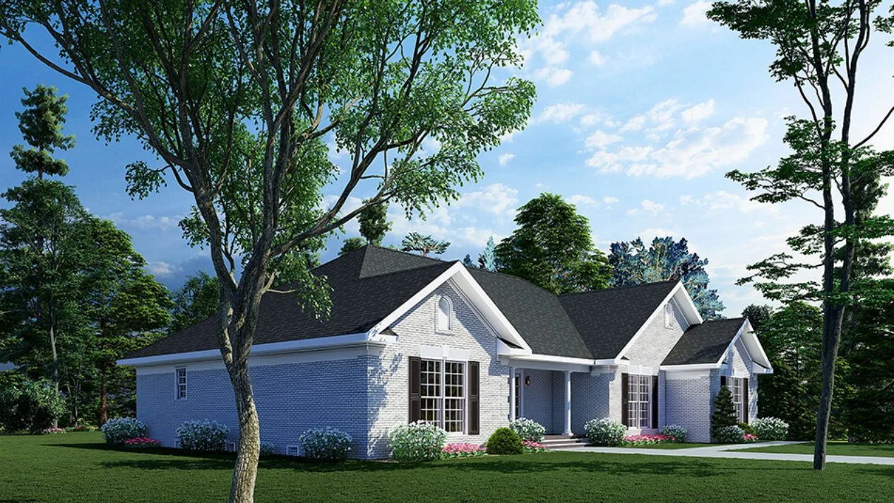 Modern house Floor Plan with 3 Beds, CAD Designs, and Workshop