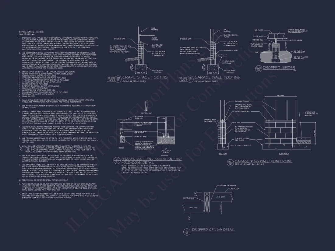 Modern Craftsman house Floor Plan: Detailed CAD & Blueprint Designs