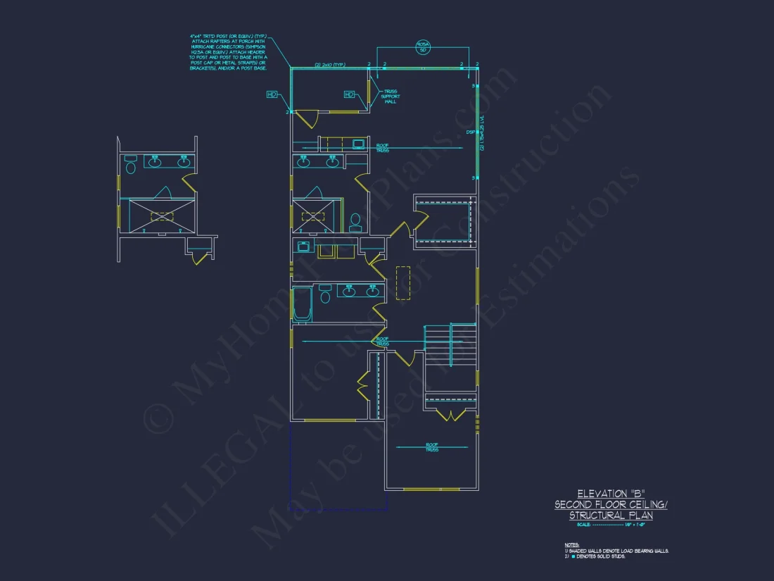 Modern house Plan with 2 Floors and Open-Concept Designs