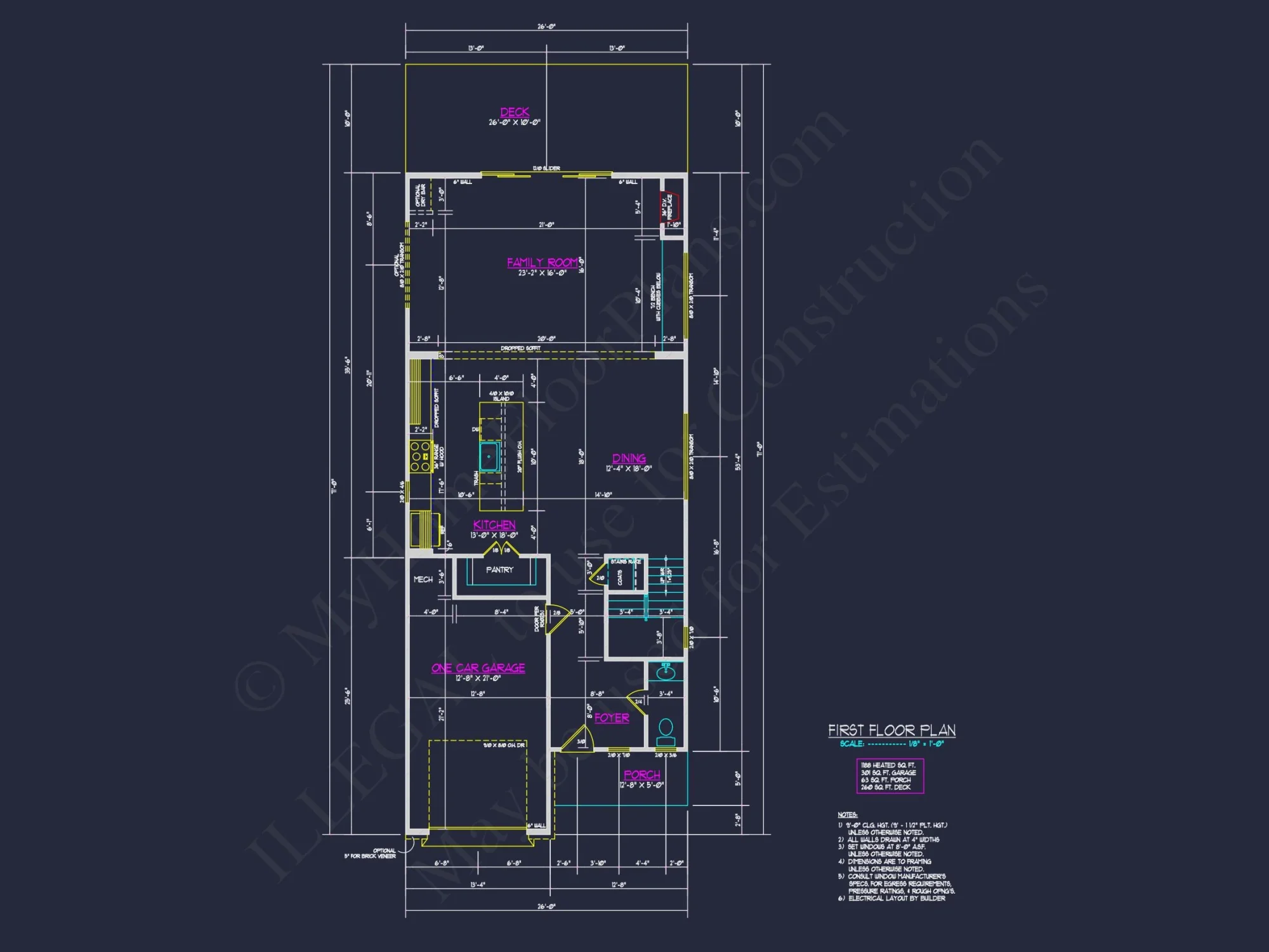 Modern house Plan with 2 Floors and Open-Concept Designs