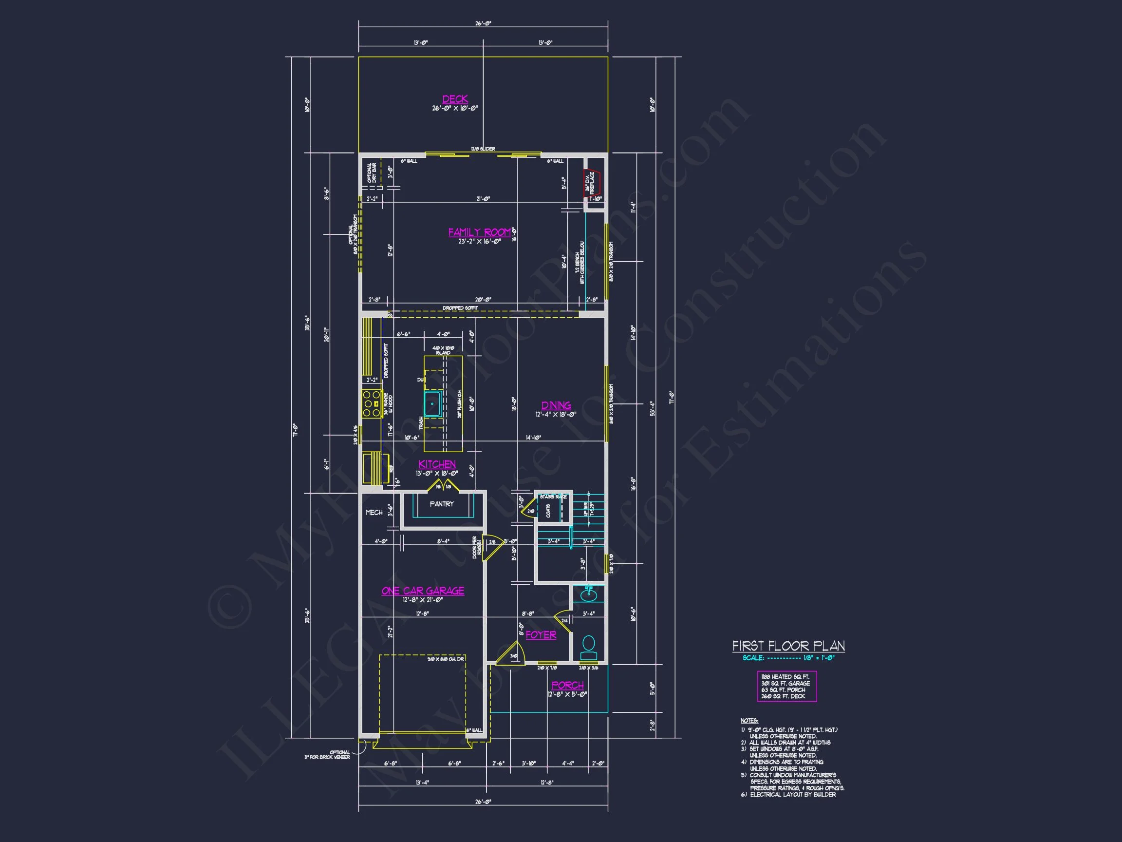 Modern house Plan with 2 Floors and Open-Concept Designs