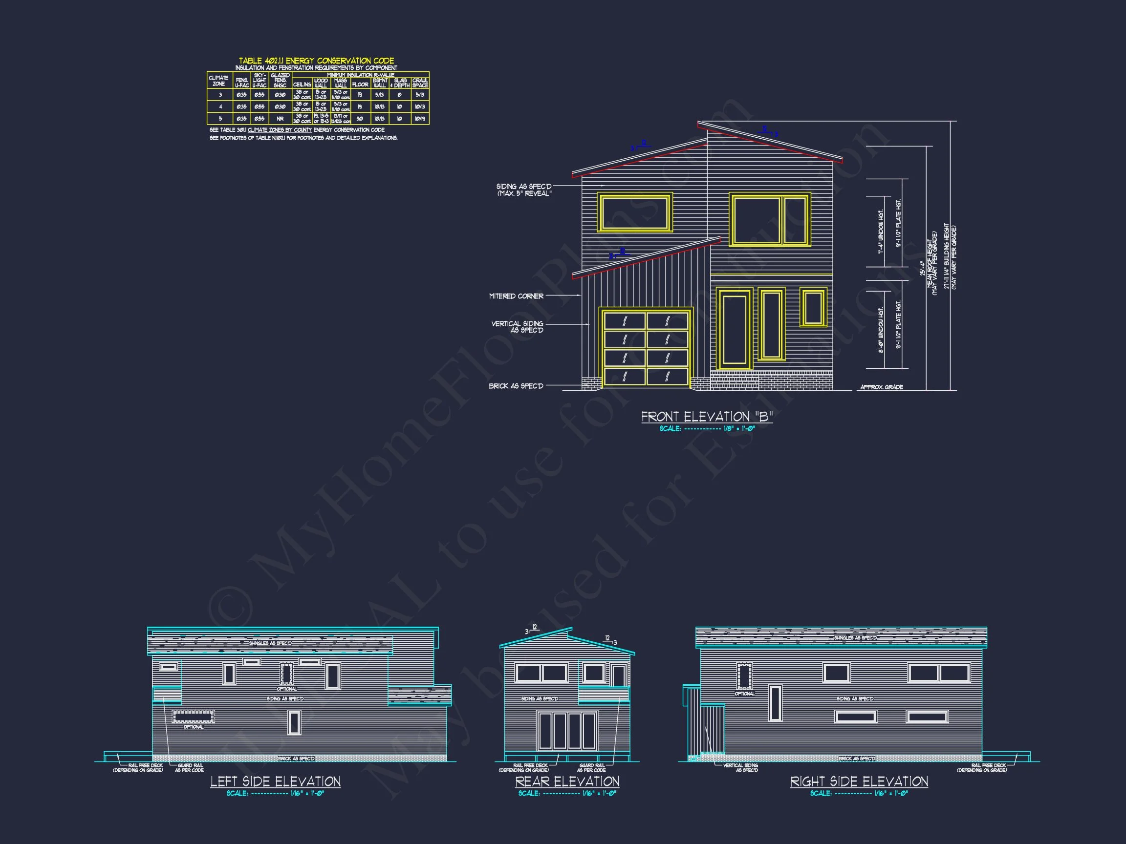 Modern house Plan with 2 Floors and Open-Concept Designs