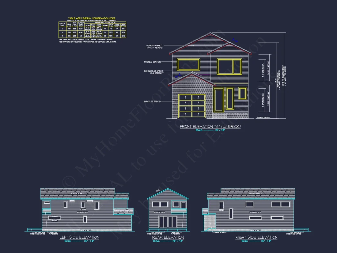 Modern house Plan with 2 Floors and Open-Concept Designs