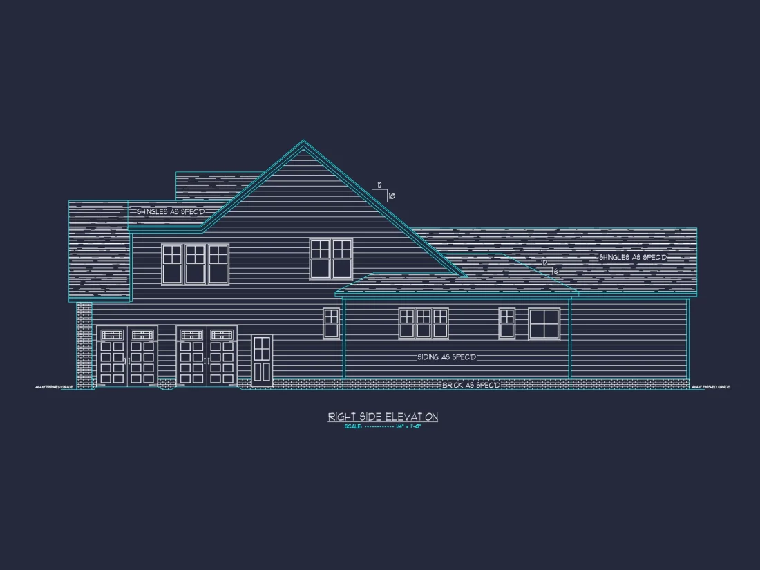 Traditional Craftsman house Plan with 2-Story Floor Design