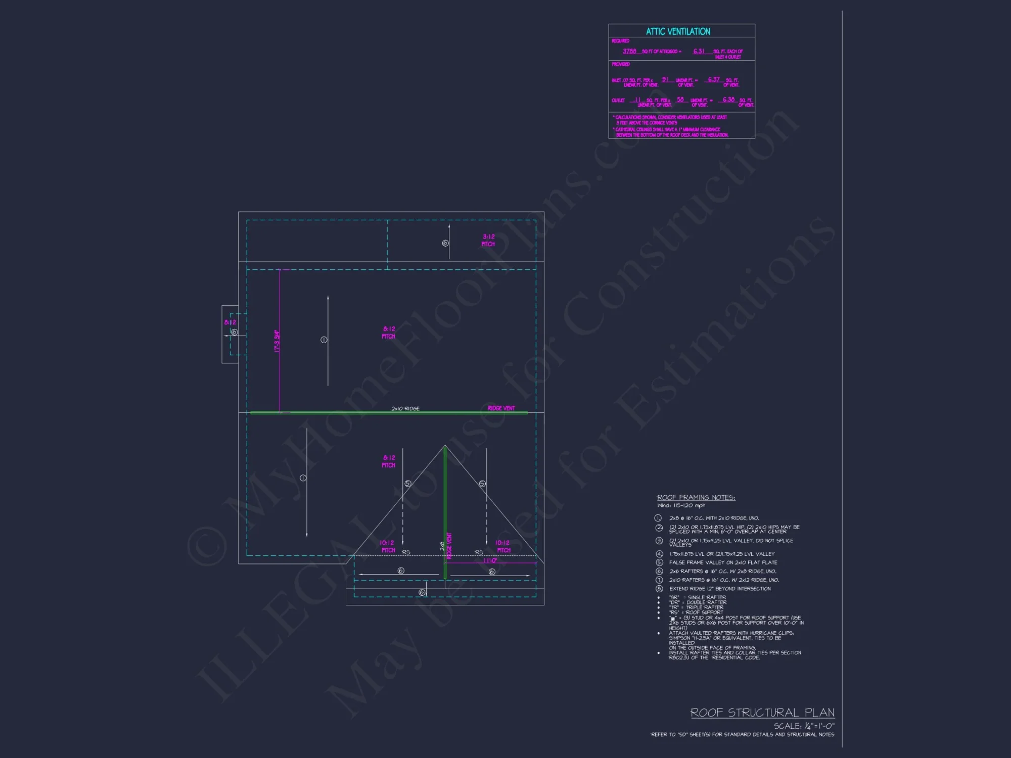 Efficient house Plan: CAD Floor Designs with Blueprint Layout