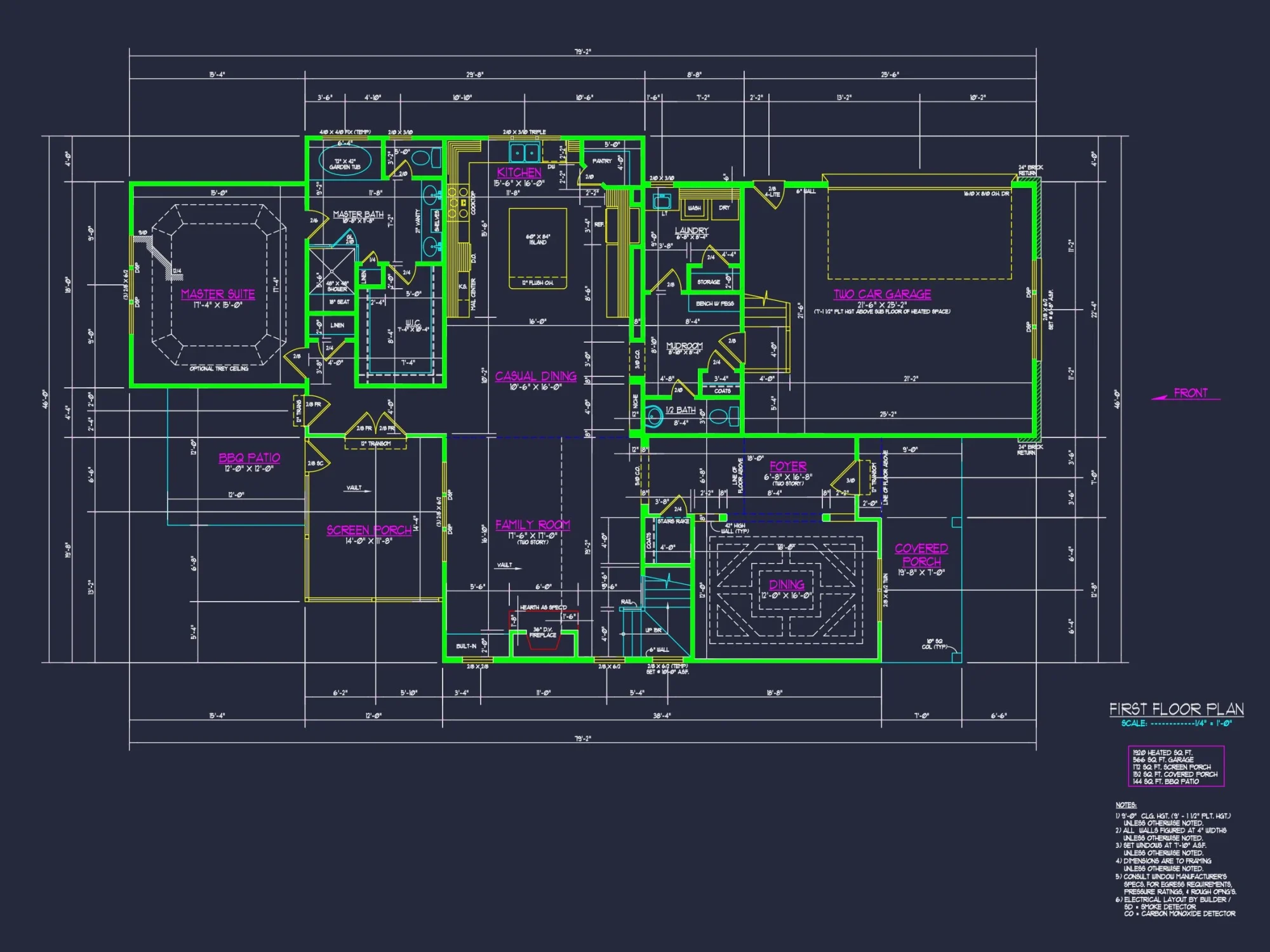 Elegant house Floor Plan with CAD Designs & Blueprint Features
