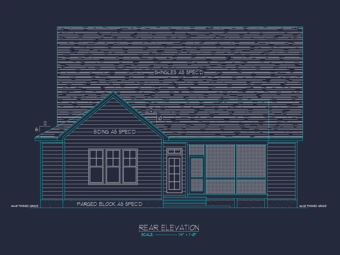 Elegant house Floor Plan with CAD Designs & Blueprint Features