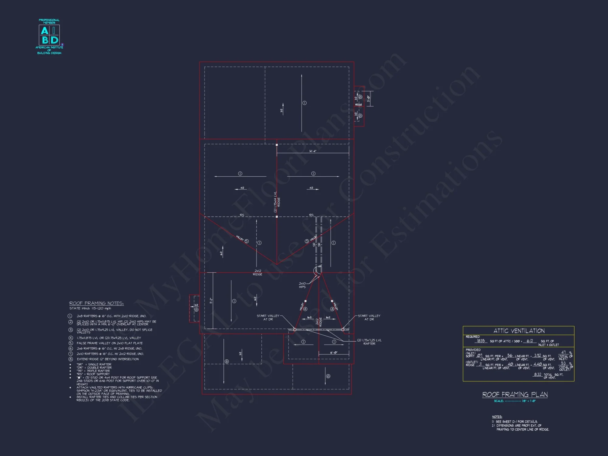 Modern 2-Story house Plan with CAD Designs and Blueprint