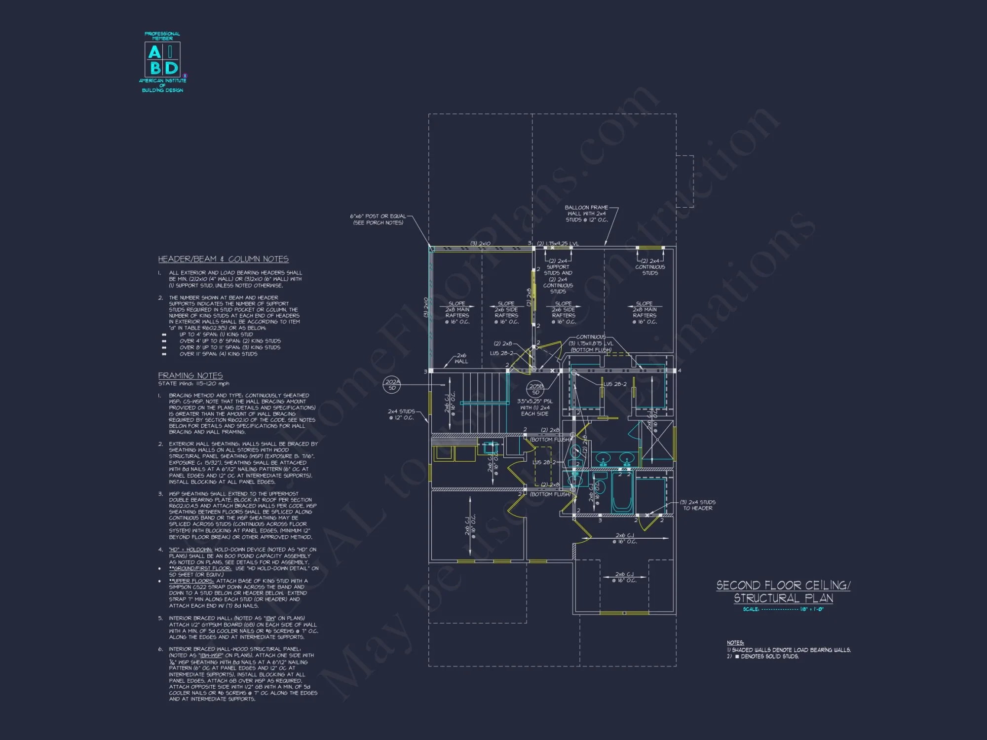 Modern 2-Story house Plan with CAD Designs and Blueprint