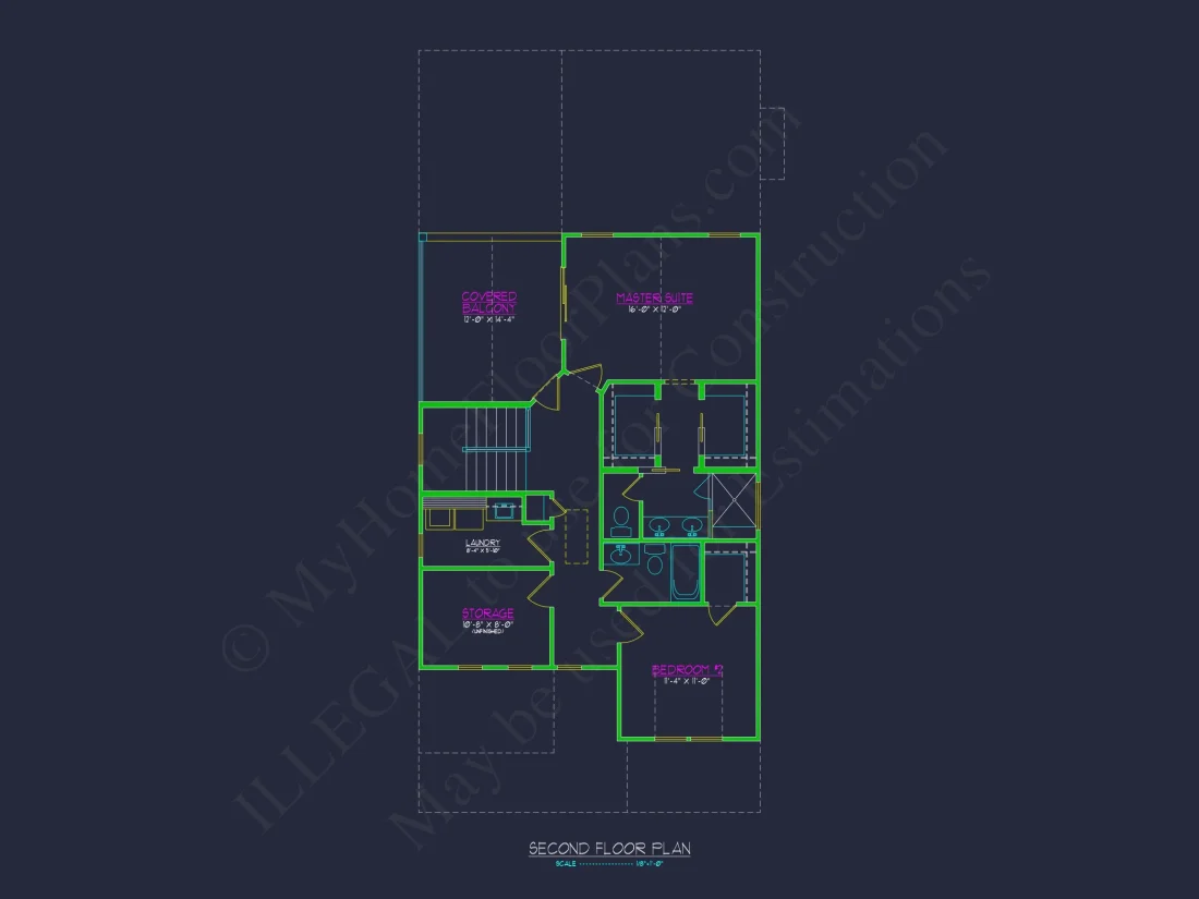 Modern 2-Story house Plan with CAD Designs and Blueprint