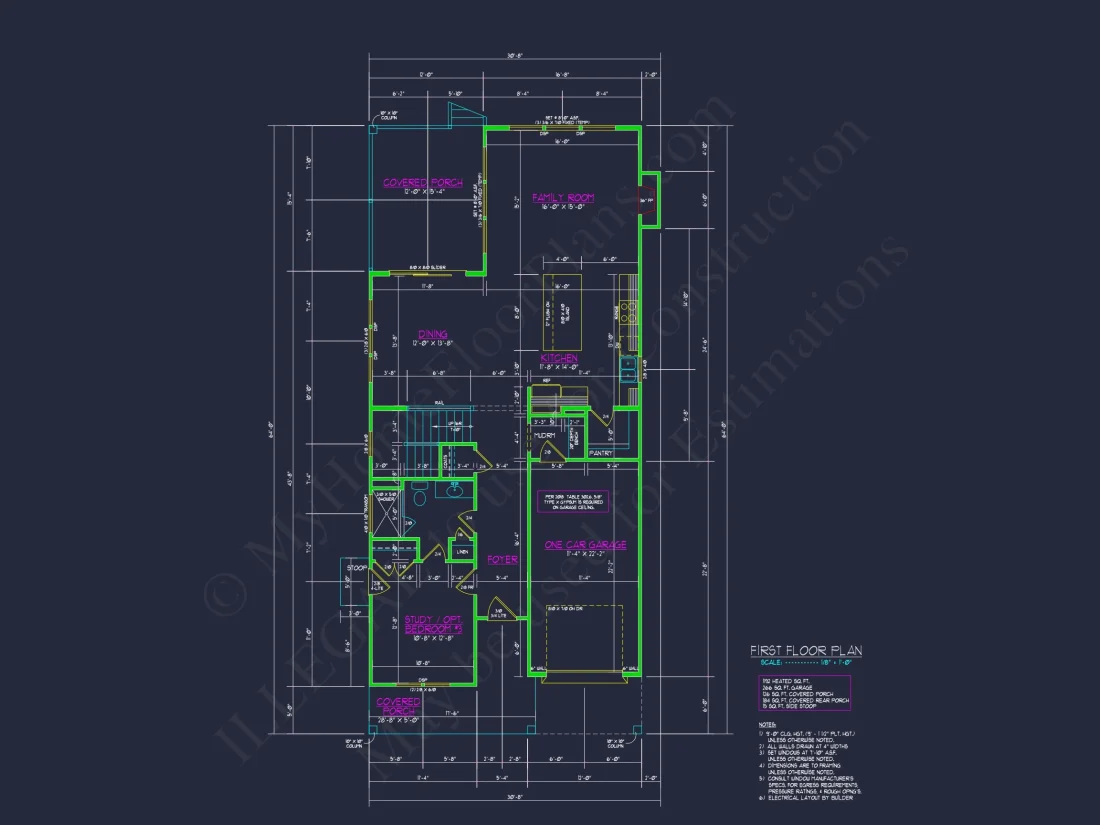 Modern 2-Story house Plan with CAD Designs and Blueprint