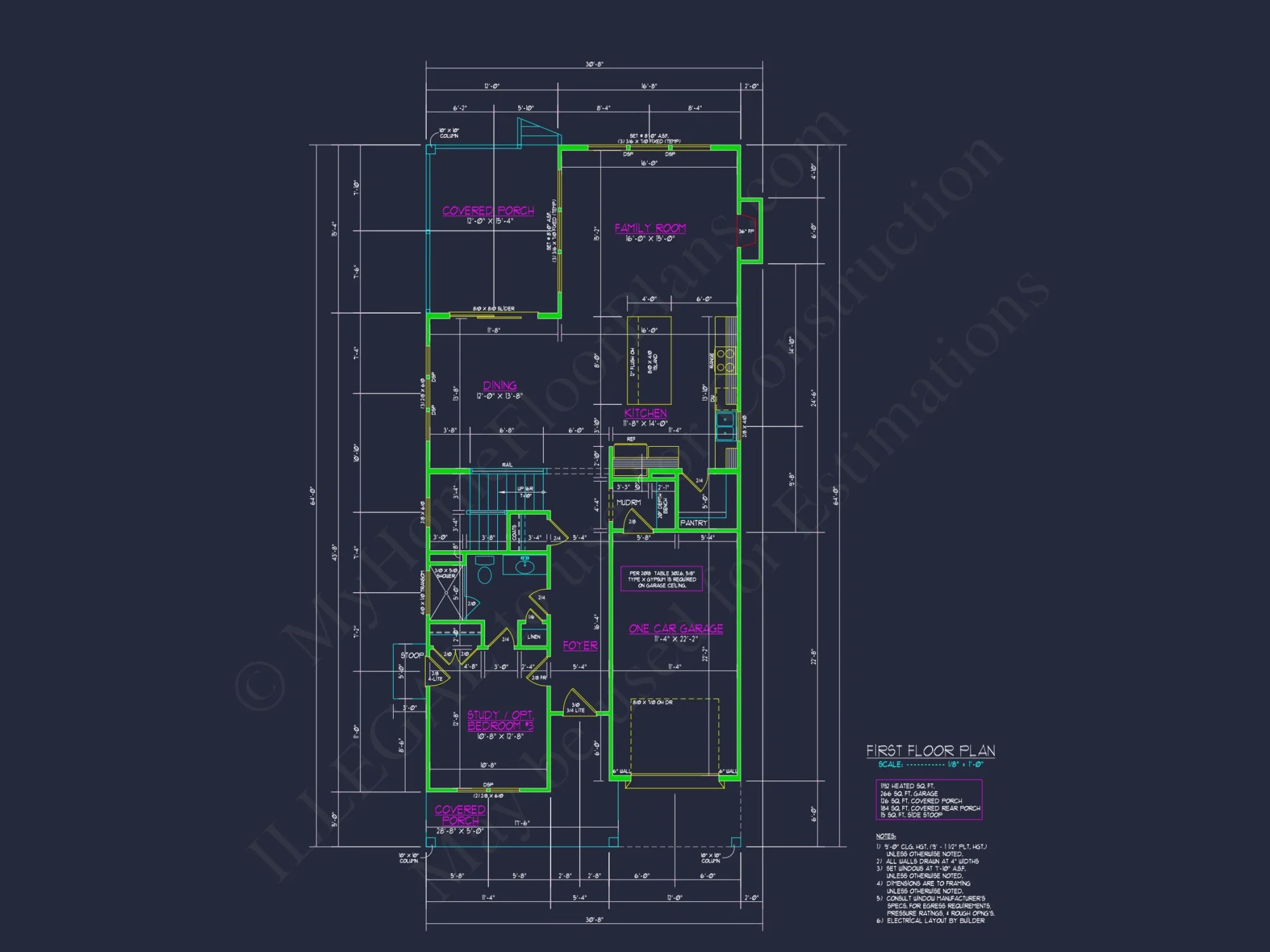 Modern 2-Story house Plan with CAD Designs and Blueprint