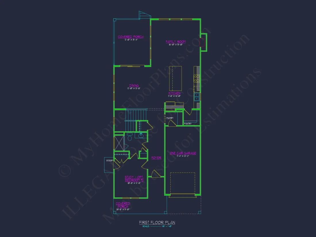 Modern 2-Story house Plan with CAD Designs and Blueprint