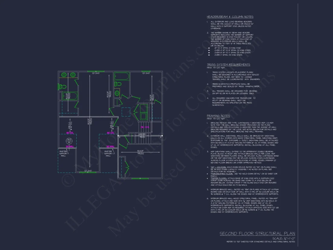 Traditional Craftsman house Plan with Spacious Floor Layout