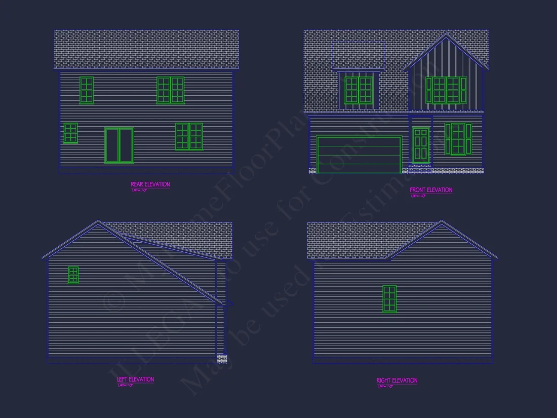 Traditional Craftsman house Plan with Spacious Floor Layout