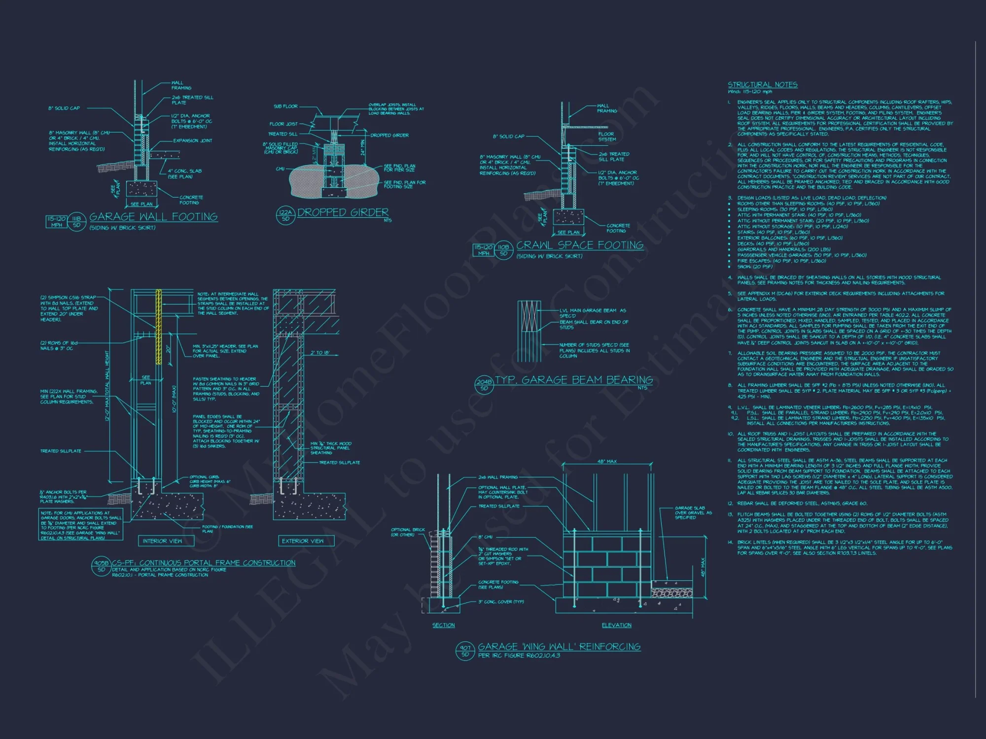 Modern Craftsman house Plan with Open Floor Plan & CAD Designs