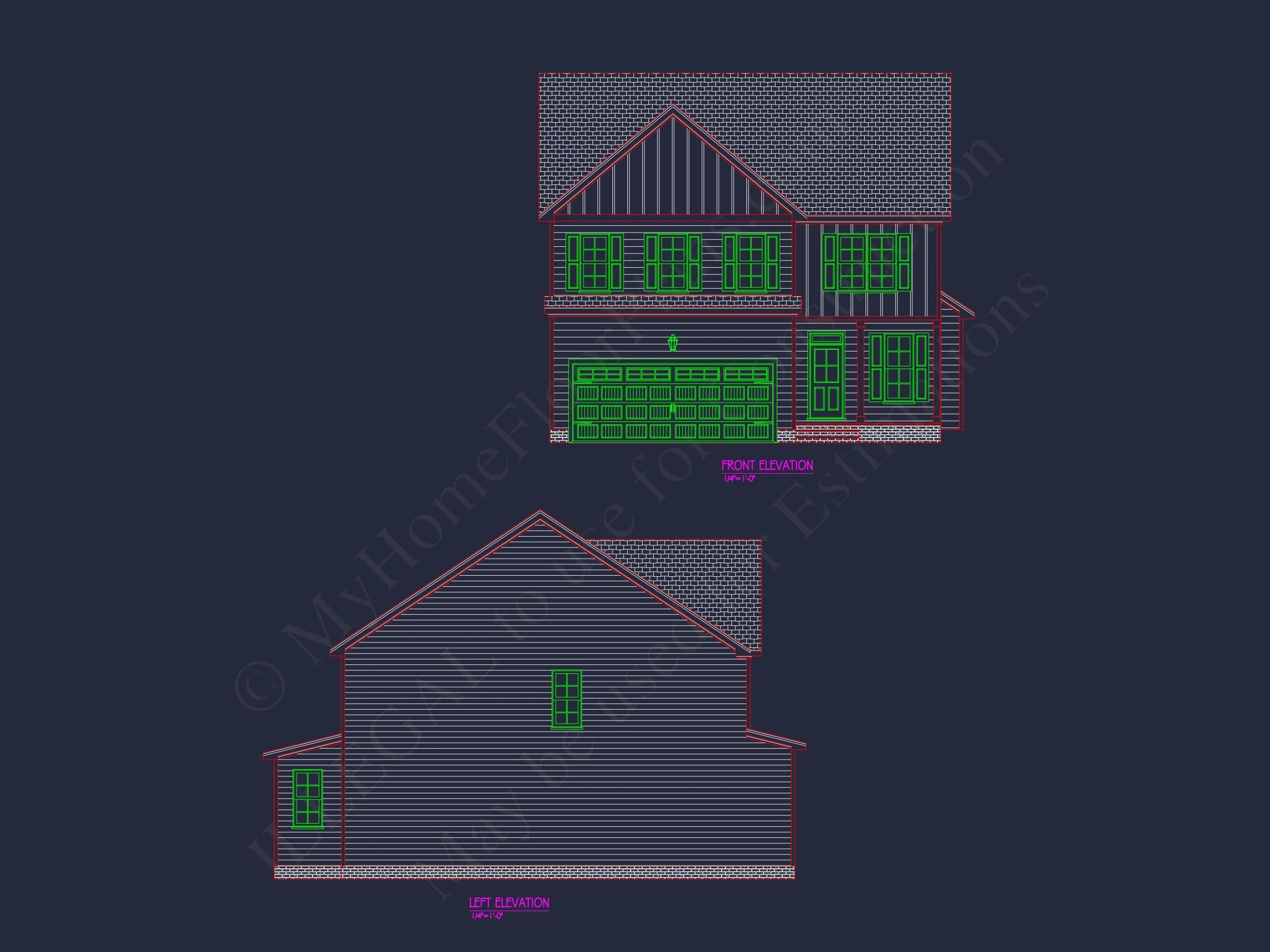 Modern Craftsman house Plan with Open Floor Plan & CAD Designs