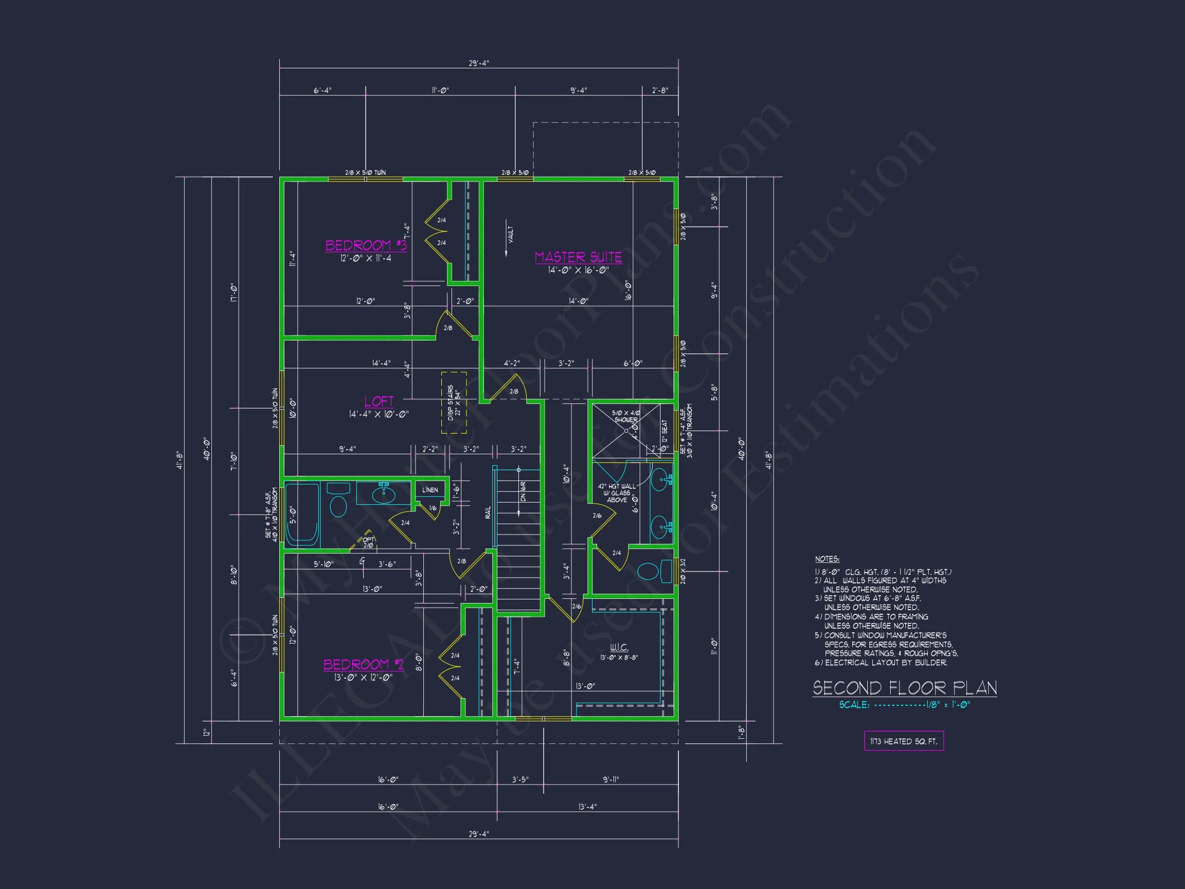 20-1044 HOUSE PLAN -Modern Farmhouse Home Plan - 3-Bed, 2.5-Bath, 2,150 SF 6 Craftsman house Design with Full CAD Blueprints & Features