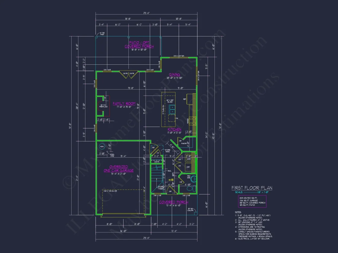 Craftsman house Design with Full CAD Blueprints & Features