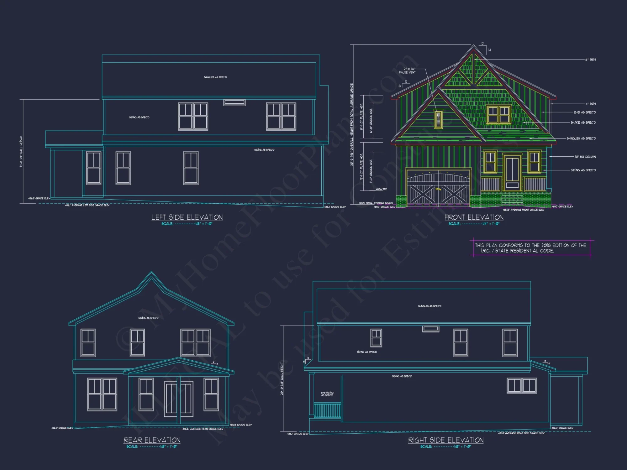 Craftsman house Design with Full CAD Blueprints & Features