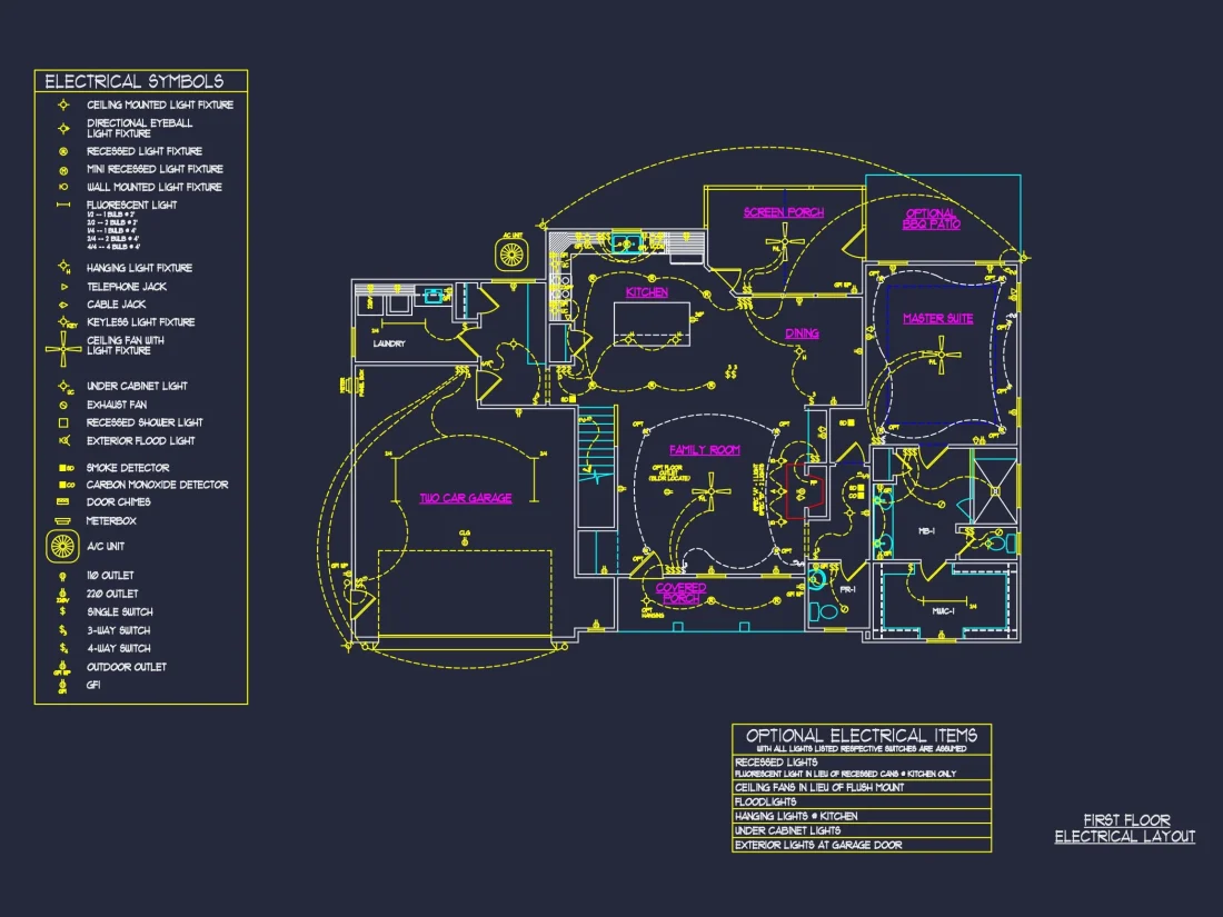 CAD Architecture Blueprint