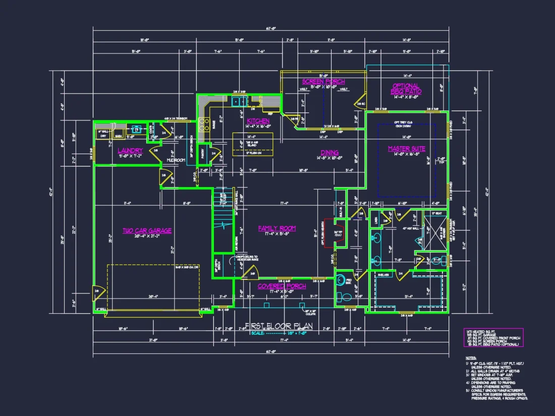 CAD Architecture Blueprint