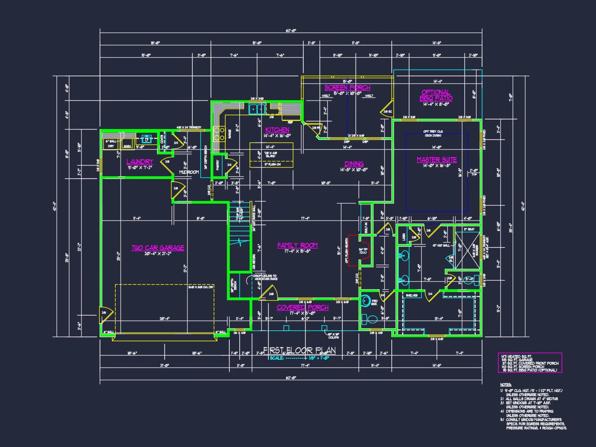 CAD Architecture Blueprint