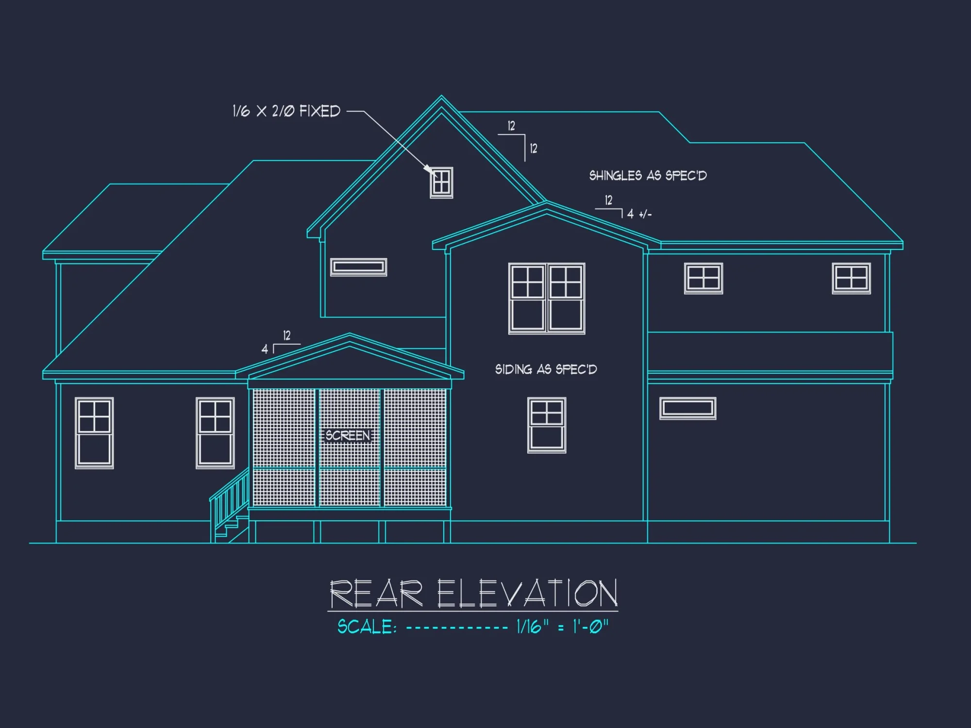 CAD Architecture Blueprint