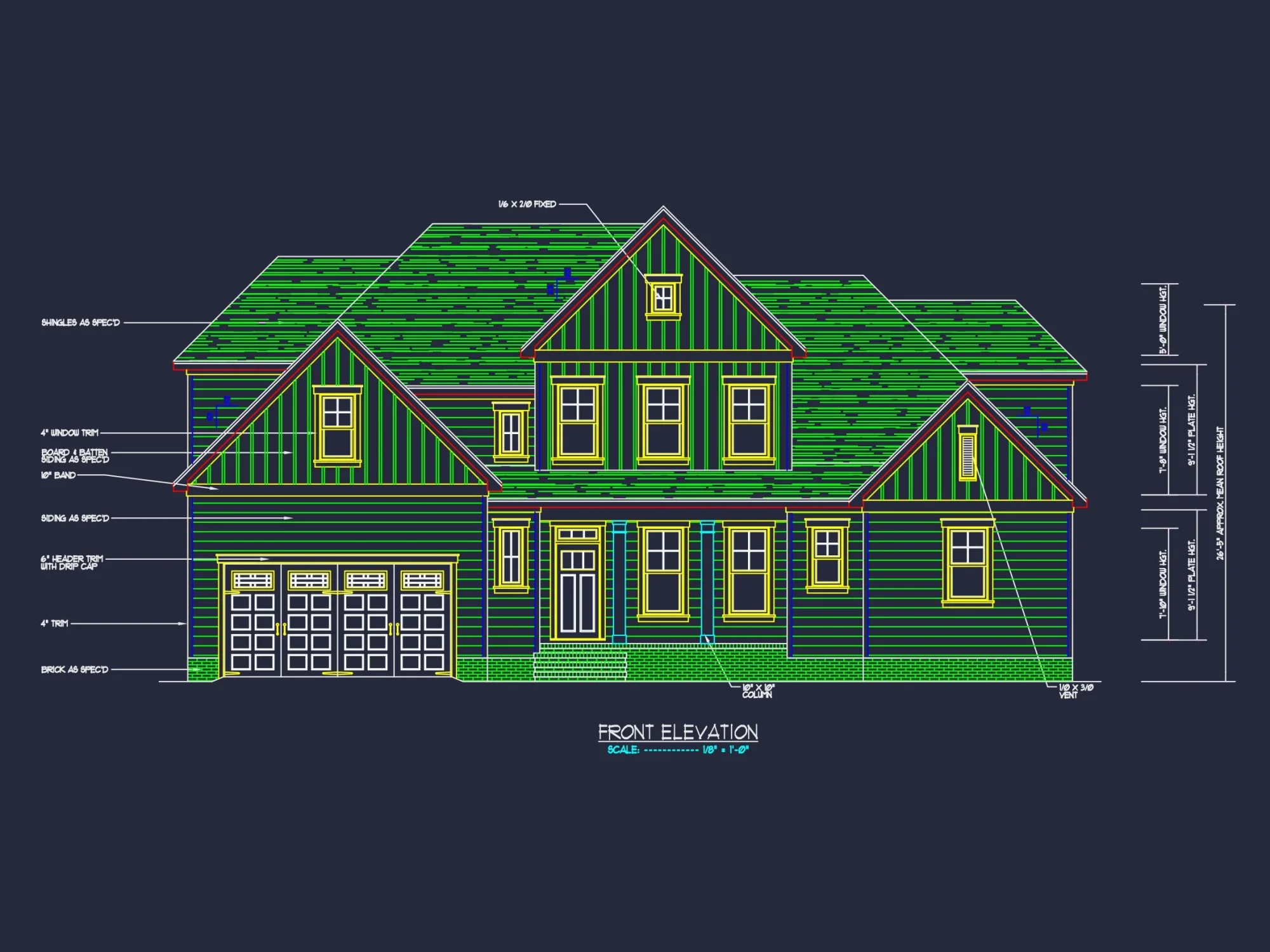CAD Architecture Blueprint