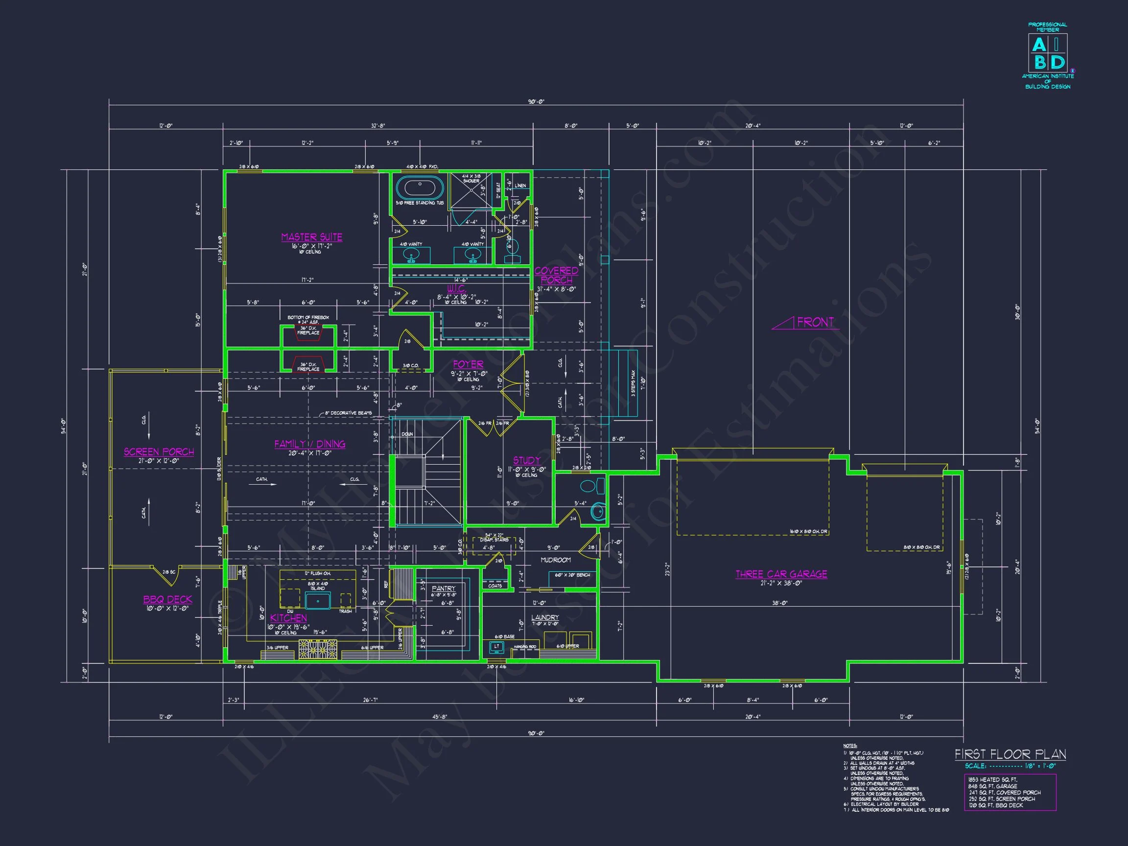 Beautiful house Plan with Floor Plan, CAD Designs & Blueprint