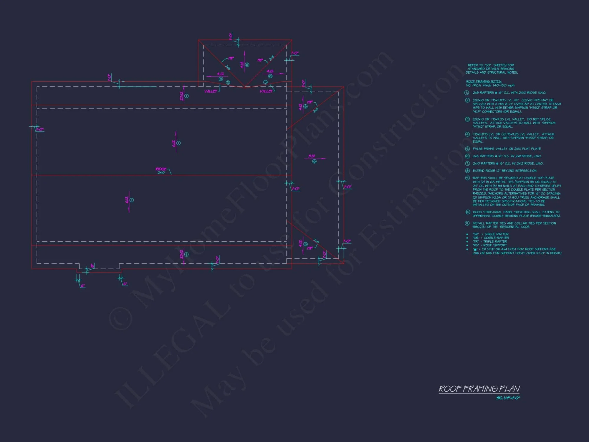 Modern Coastal house Plan with Detailed Blueprint & CAD Designs