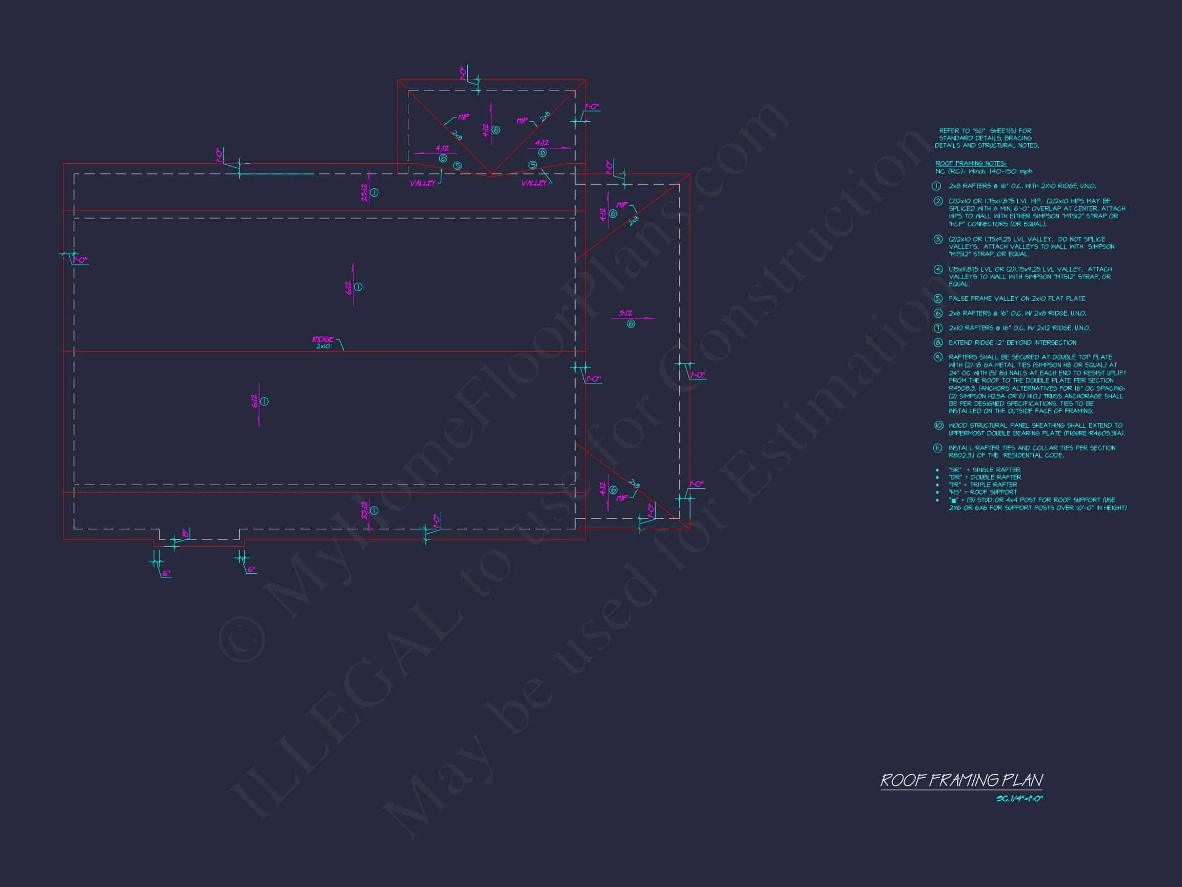 19-2460 HOUSE PLAN - Coastal Home Plan - 3-Bed, 3-Bath, 2,513 SF 18 Modern Coastal house Plan with Detailed Blueprint & CAD Designs