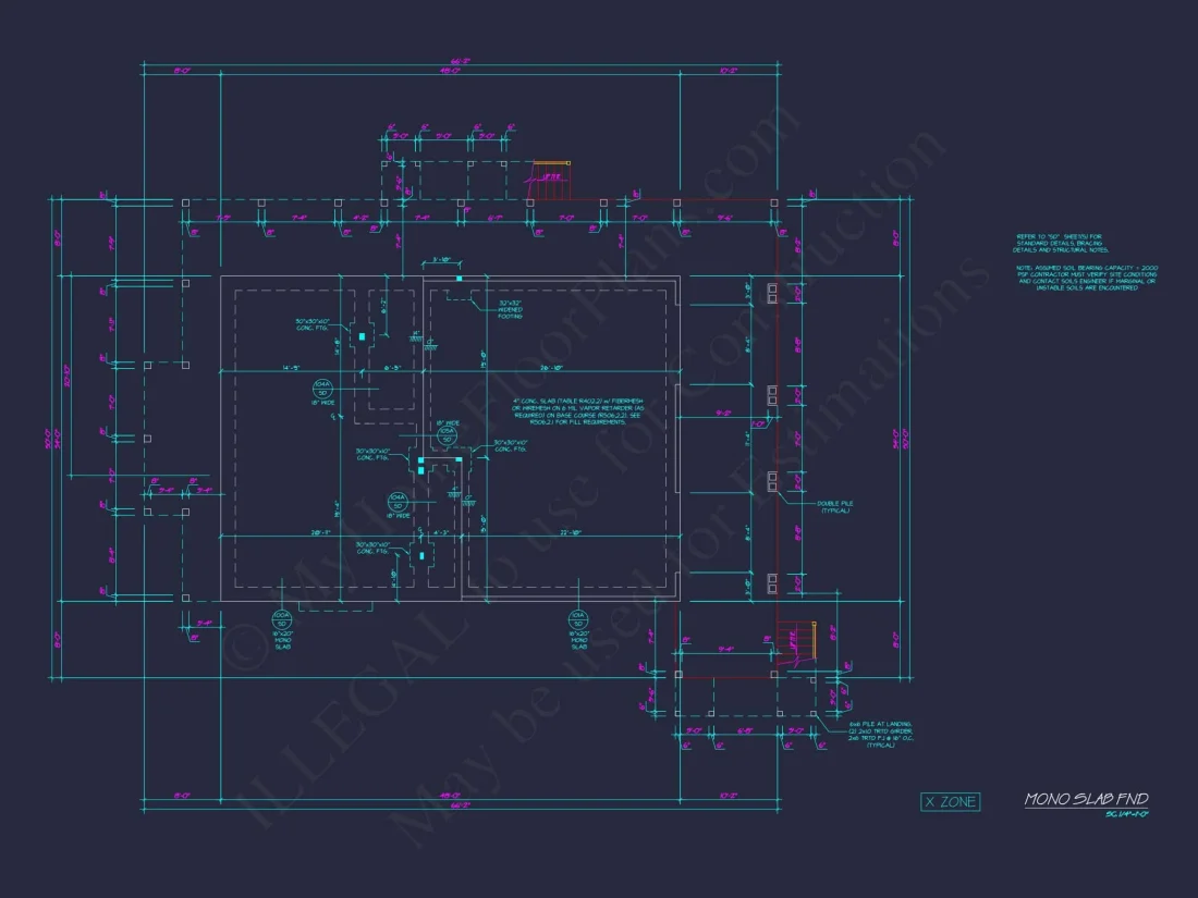 Modern Coastal house Plan with Detailed Blueprint & CAD Designs