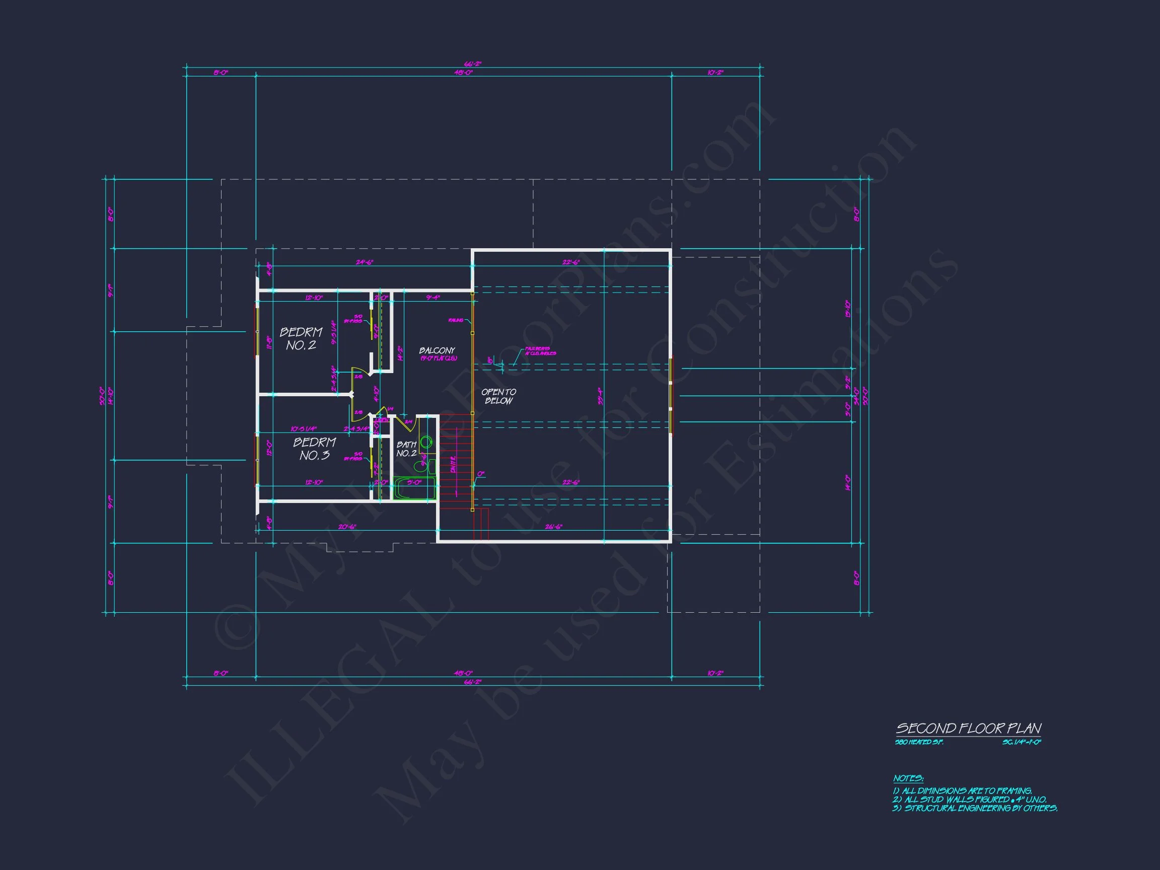 19-2460 HOUSE PLAN - Coastal Home Plan - 3-Bed, 3-Bath, 2,513 SF 13 Modern Coastal house Plan with Detailed Blueprint & CAD Designs