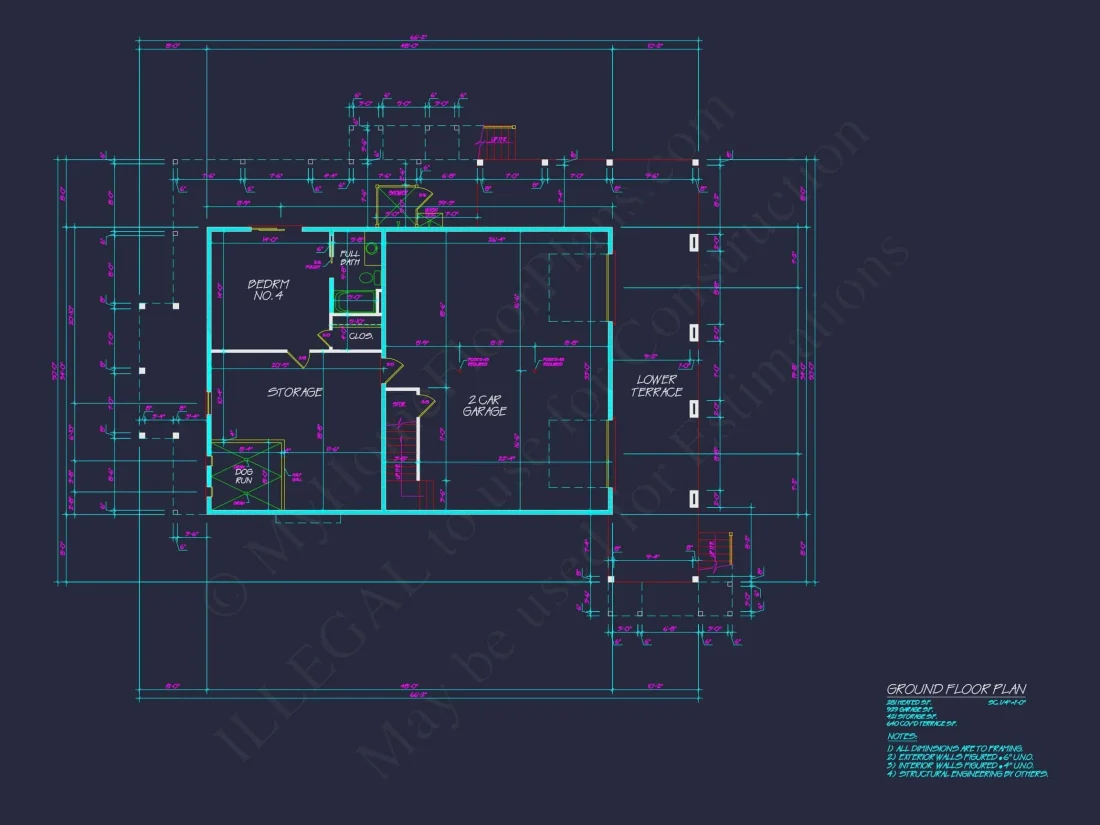 Modern Coastal house Plan with Detailed Blueprint & CAD Designs