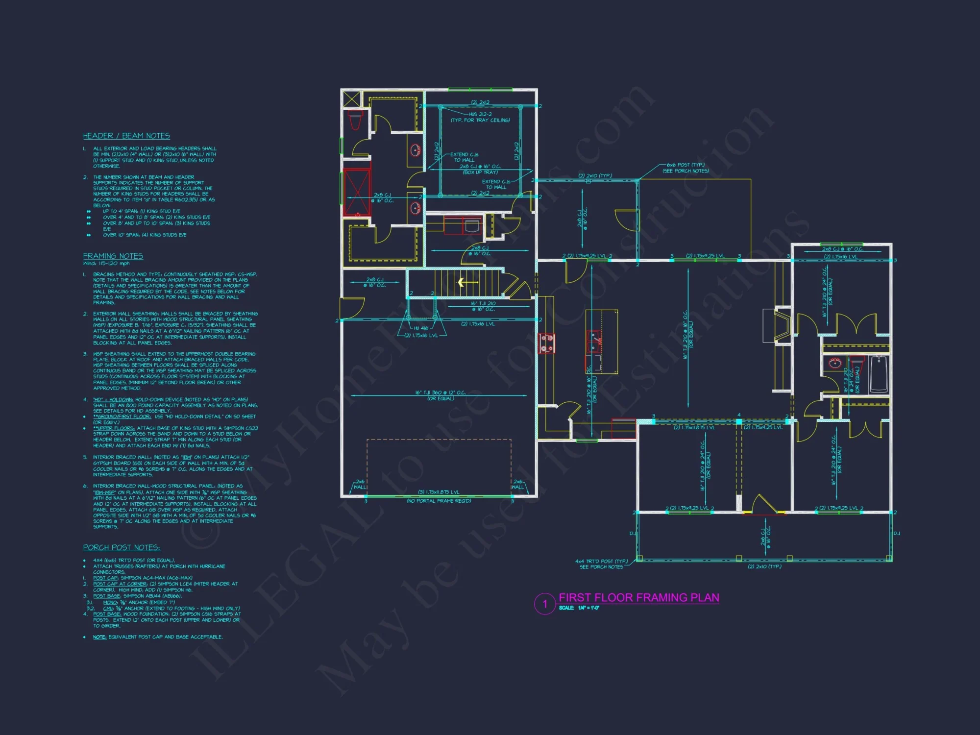 Beautiful house Plan with Spacious Floor Design and CAD Blueprint